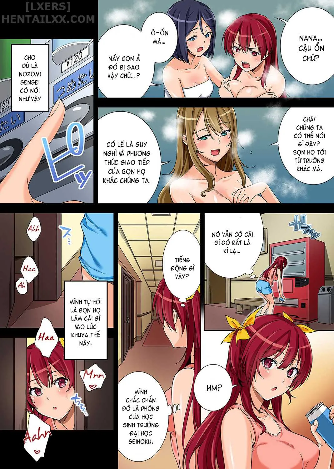 HentaiVN.net - Ảnh 10 - Bou Yuumei Shiritsu Daigaku YariCir No Jittai ~ [Gasshukusaki De Issho Ni Natta Ojou-Sama Daigakusei-Tachi No Baai~] - Chap 1