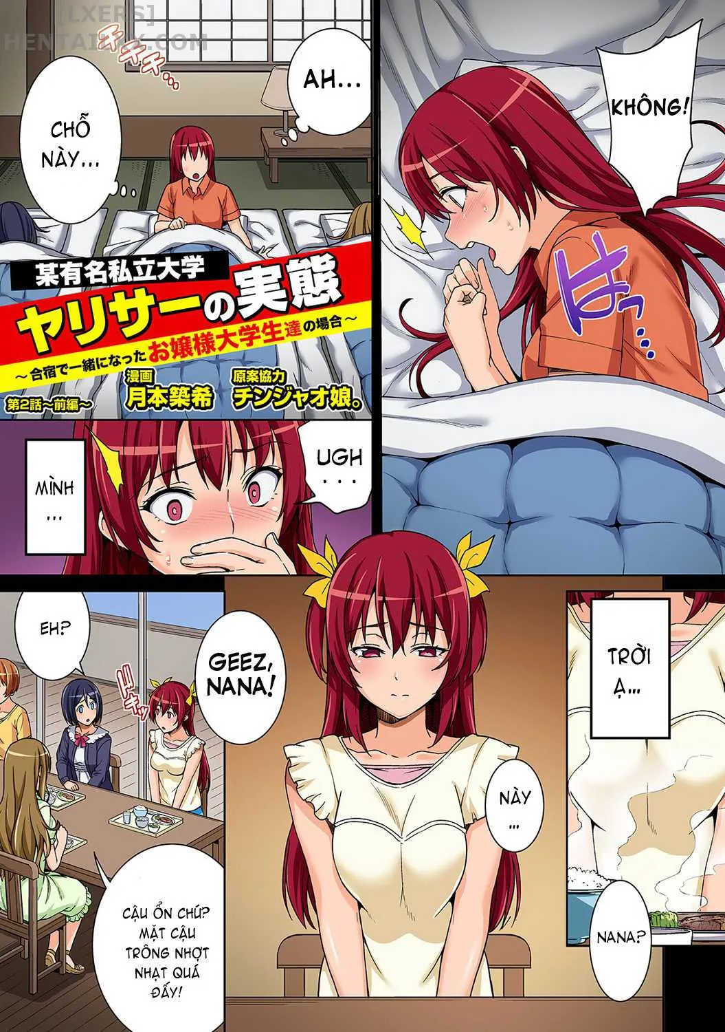HentaiVN.net - Ảnh 3 - Bou Yuumei Shiritsu Daigaku YariCir No Jittai ~ [Gasshukusaki De Issho Ni Natta Ojou-Sama Daigakusei-Tachi No Baai~] - Chap 2 - [END]