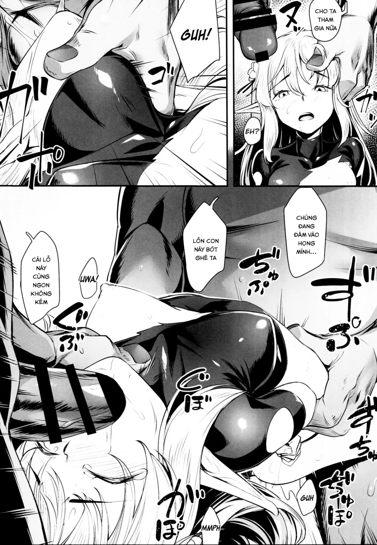 HentaiVN.net - Ảnh 14 - Orc ni Torawareta Elf wa [Orc bắt được chị Elf và cái kết, đừng nhẹ dạ cả tin] - Oneshot
