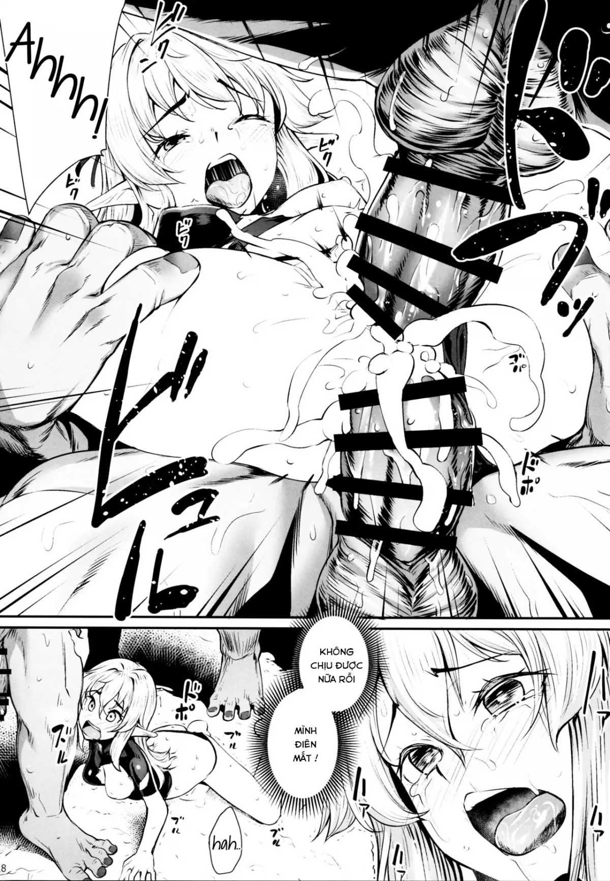 HentaiVN.net - Ảnh 21 - Orc ni Torawareta Elf wa [Orc bắt được chị Elf và cái kết, đừng nhẹ dạ cả tin] - Oneshot