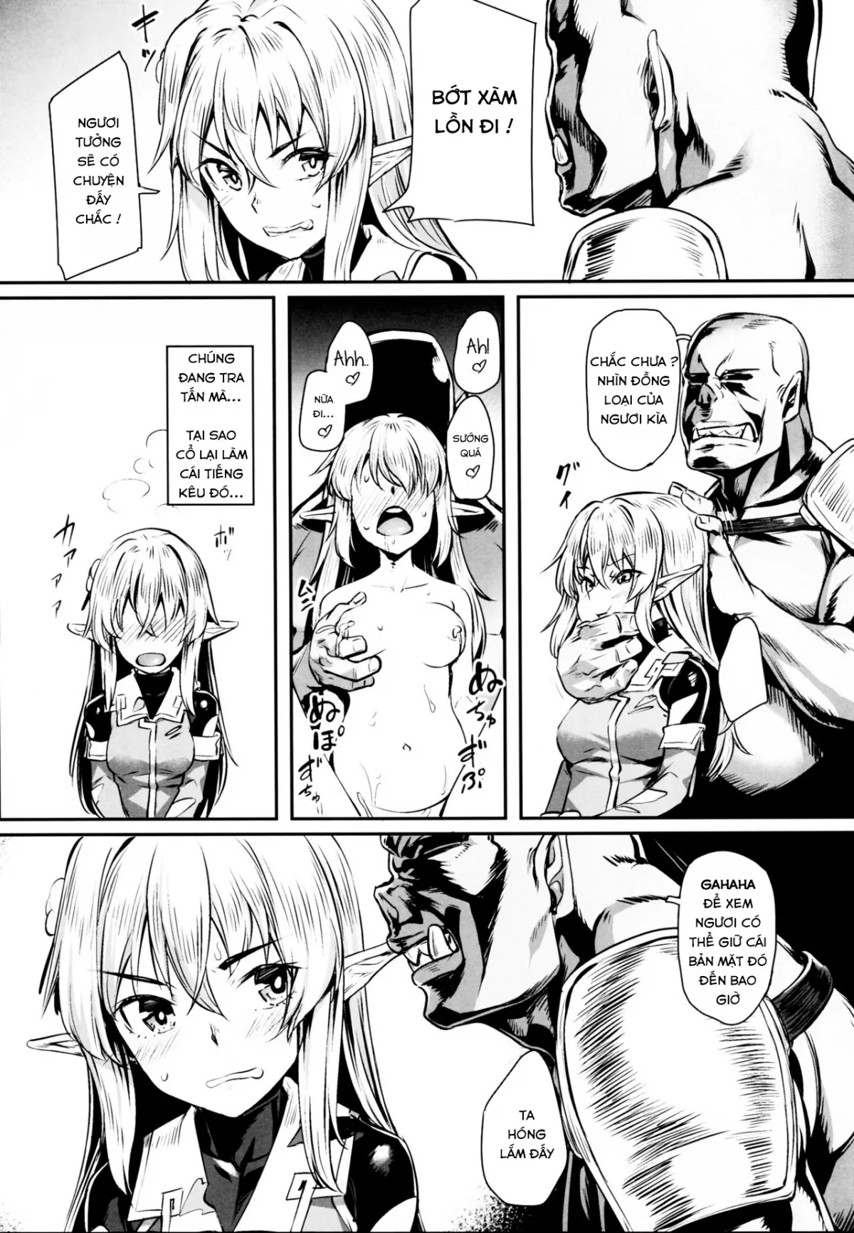 HentaiVN.net - Ảnh 8 - Orc ni Torawareta Elf wa [Orc bắt được chị Elf và cái kết, đừng nhẹ dạ cả tin] - Oneshot