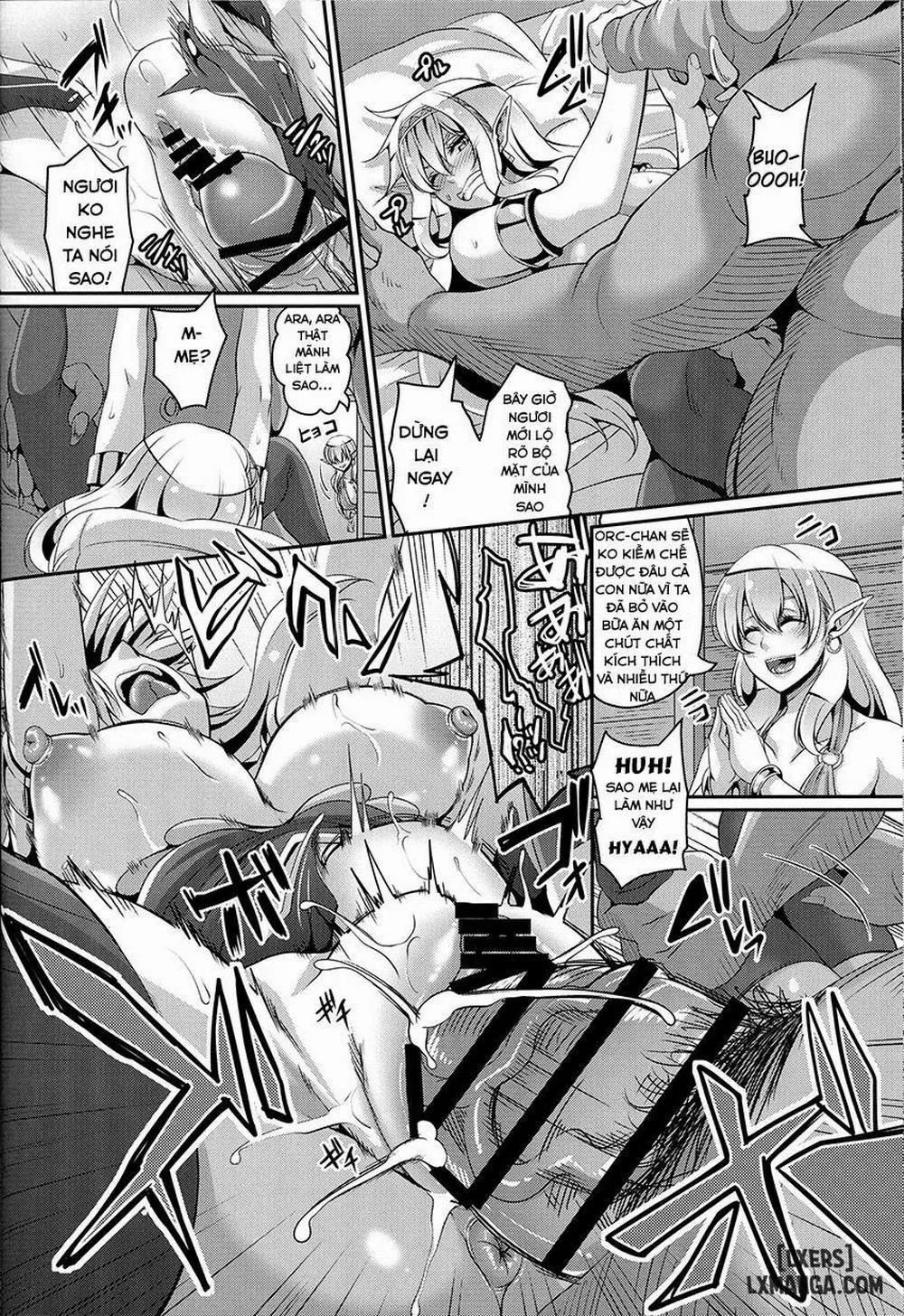 HentaiVN.net - Ảnh 19 - Inran Elf Oyako to Orc - Oneshot