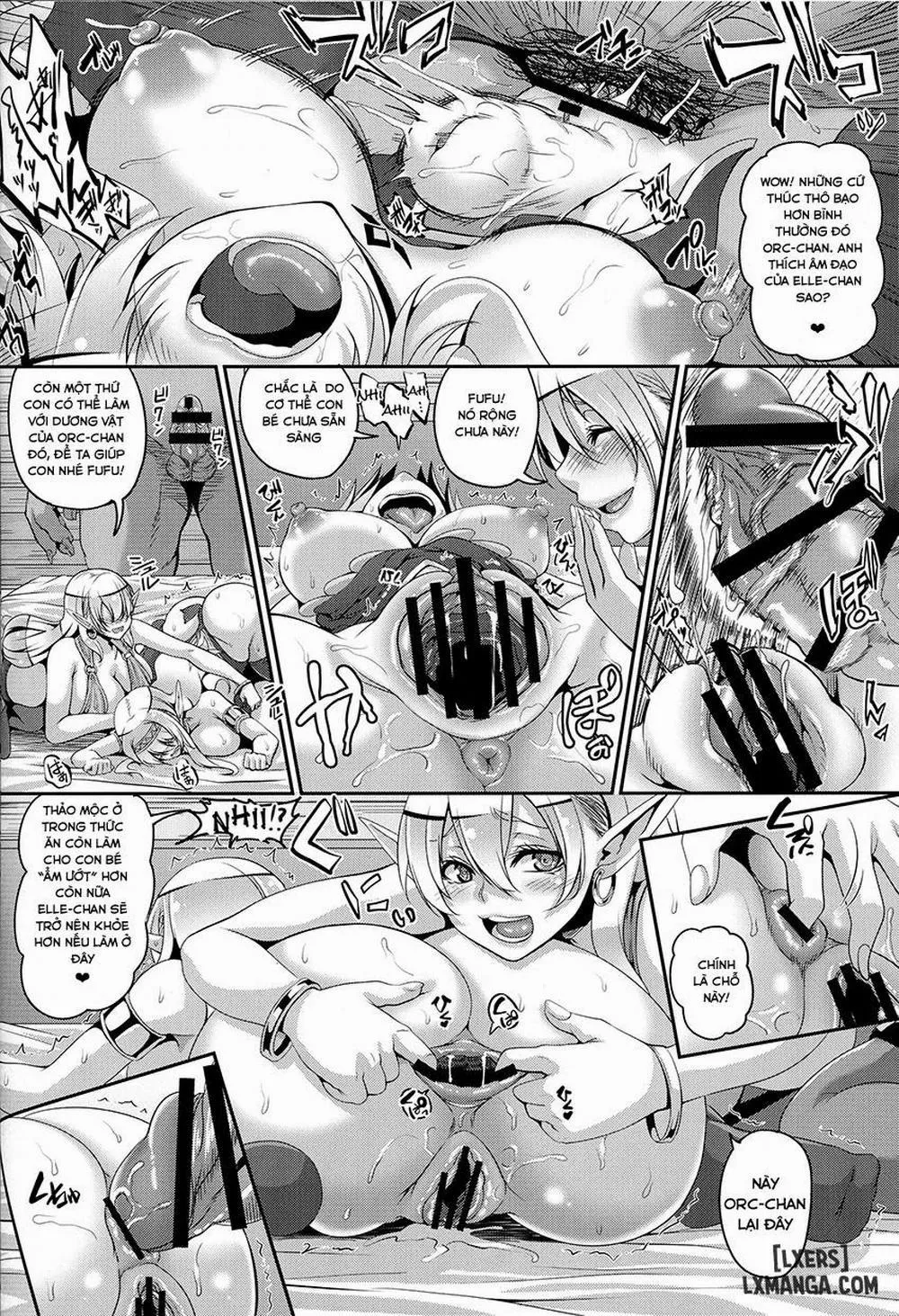 HentaiVN.net - Ảnh 21 - Inran Elf Oyako to Orc - Oneshot