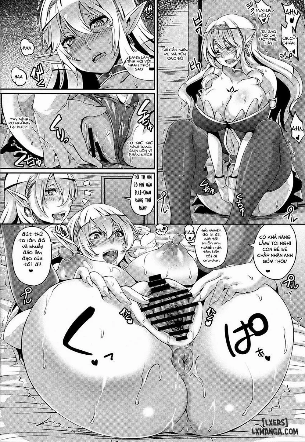 HentaiVN.net - Ảnh 9 - Inran Elf Oyako to Orc - Oneshot