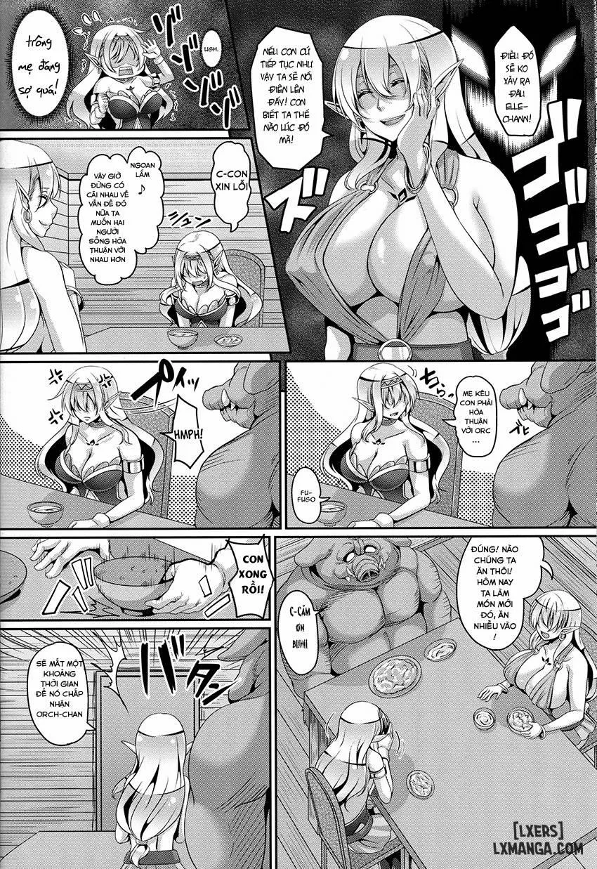 HentaiVN.net - Ảnh 15 - Inran Elf Oyako to Orc - Chương 1