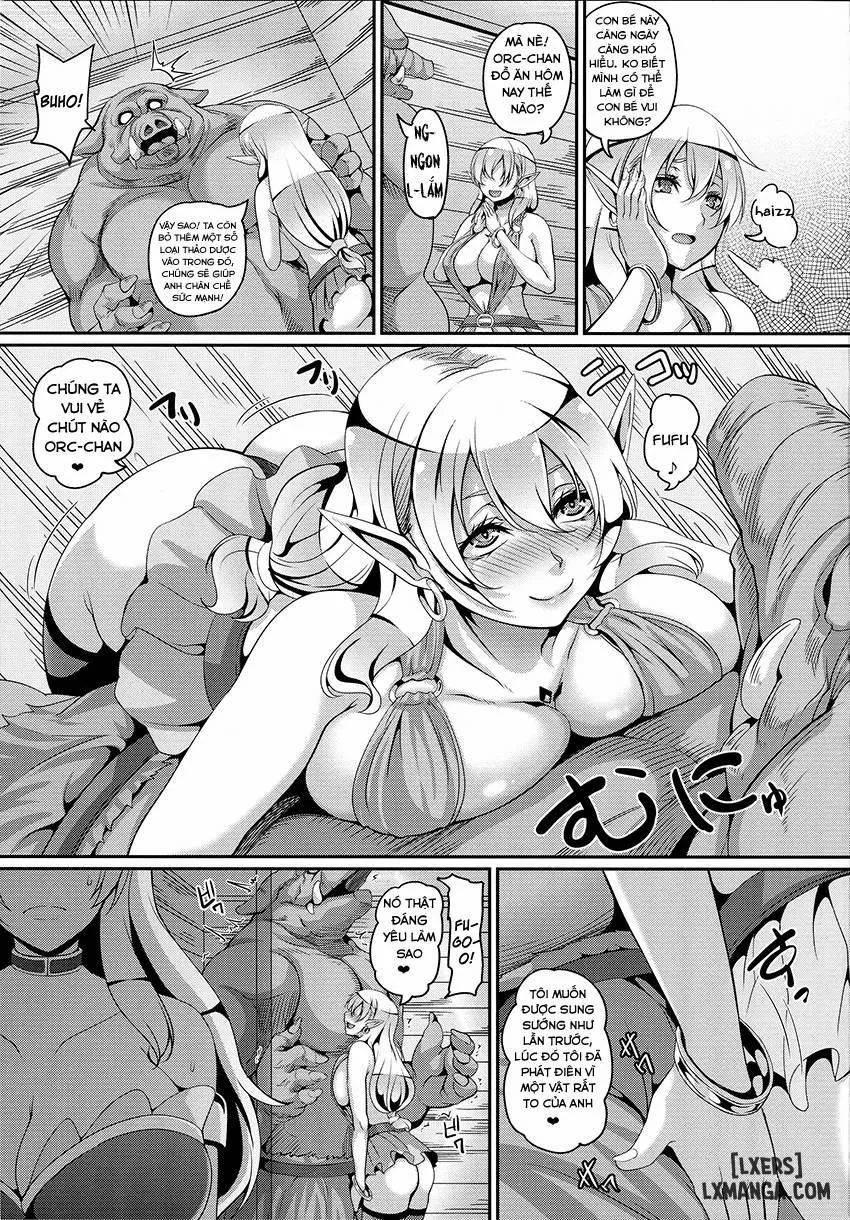 HentaiVN.net - Ảnh 6 - Inran Elf Oyako to Orc - Chương 1