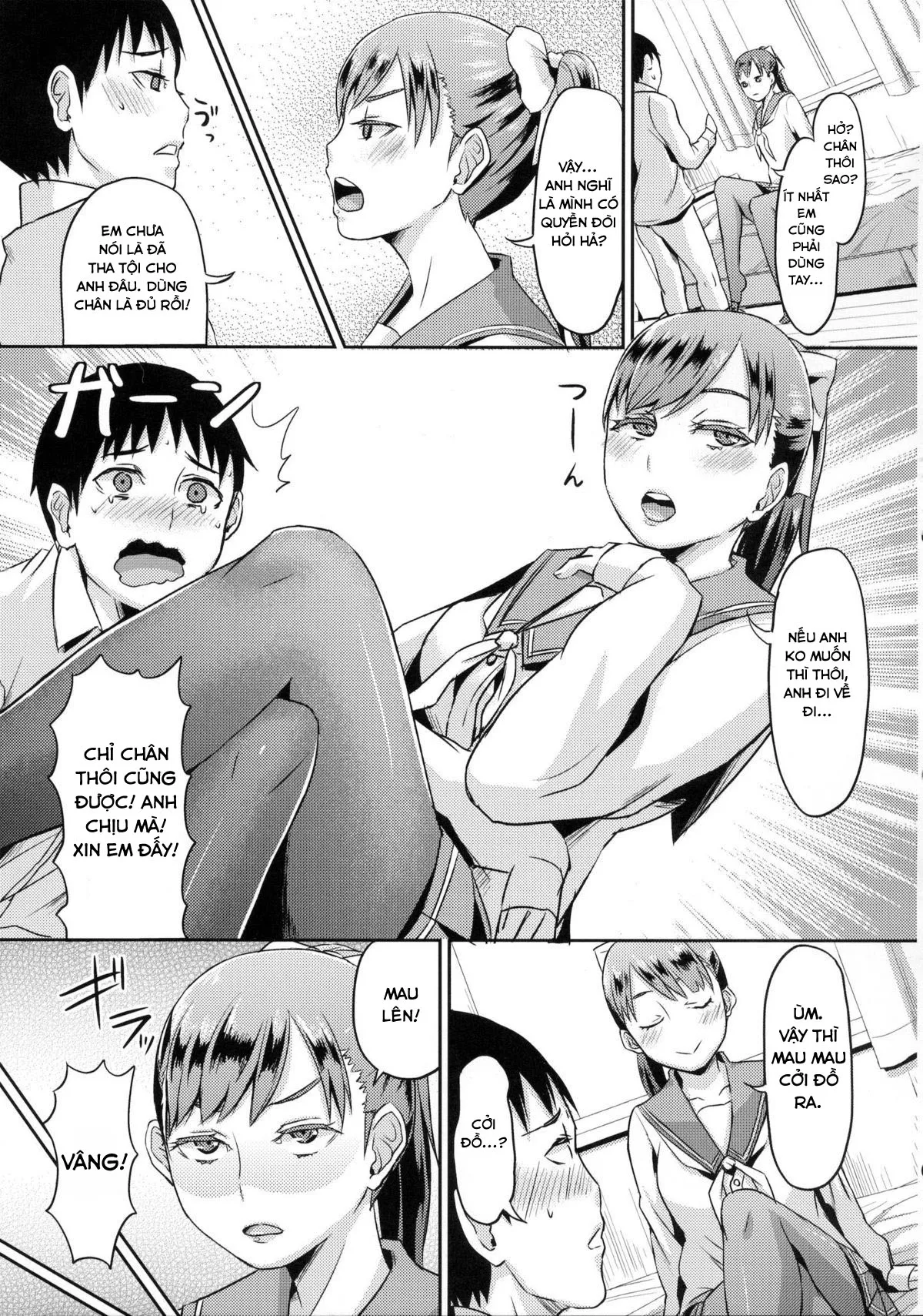 HentaiVN.net - Ảnh 7 - Kuro Manaka no Fumifumi Oshioki [Dark Manaka's Foot-Stomping Punishment] - Oneshot