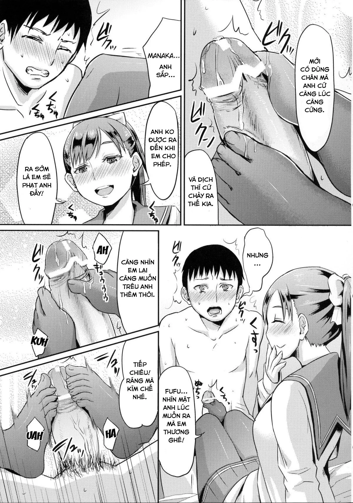 HentaiVN.net - Ảnh 9 - Kuro Manaka no Fumifumi Oshioki [Dark Manaka's Foot-Stomping Punishment] - Oneshot