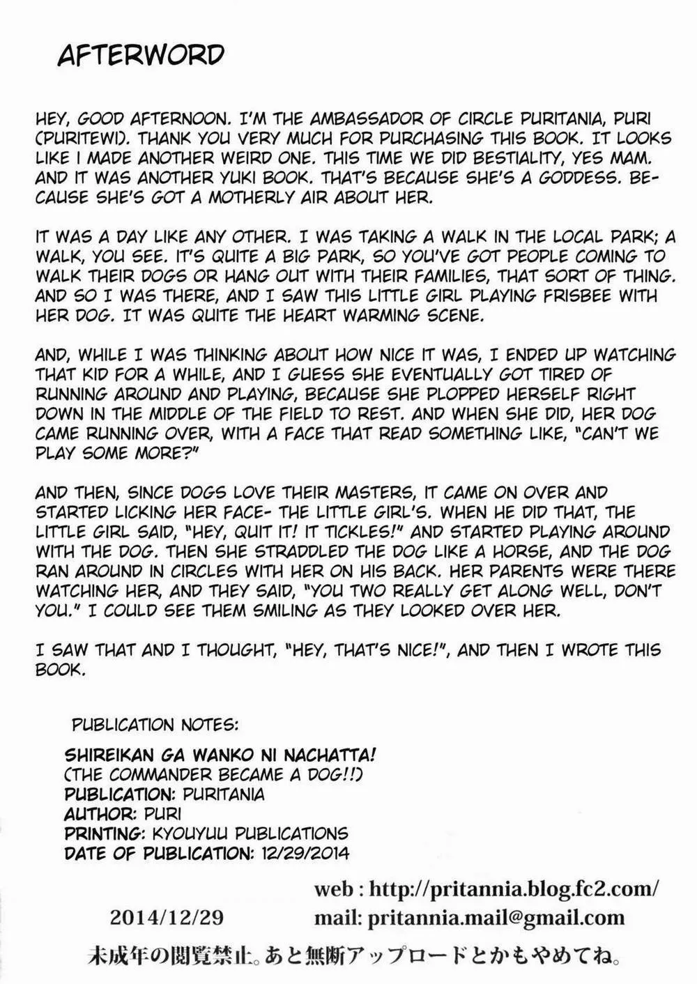 HentaiVN.net - Ảnh 18 - [LOLI] Shireikan Ga Wanko Ni Nacchatta!! (Kantai Collection) - Oneshot