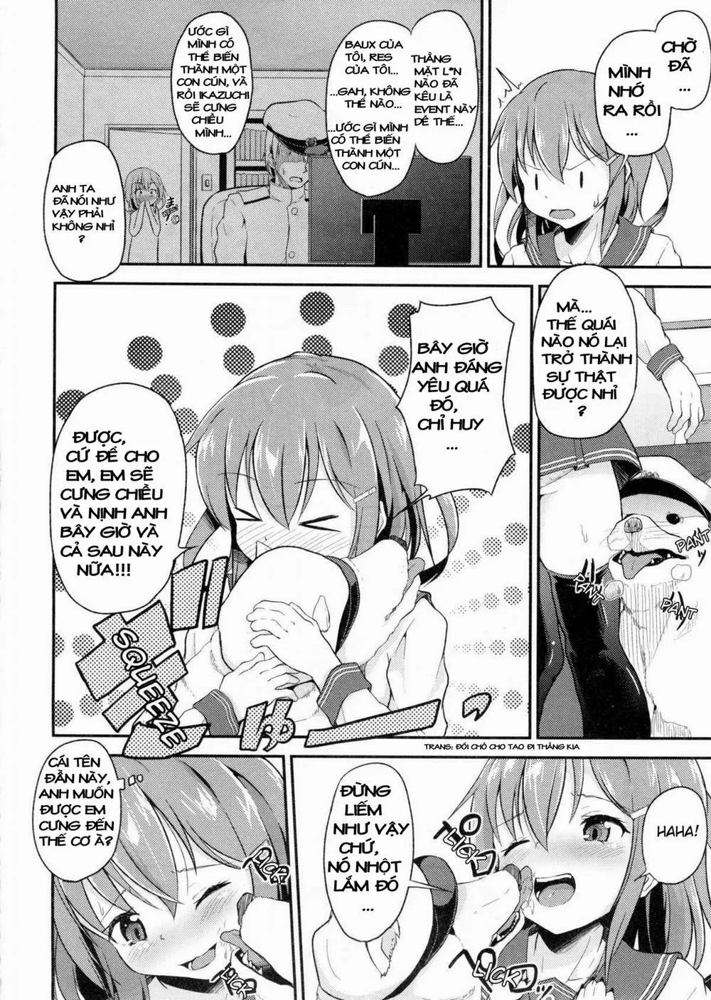 HentaiVN.net - Ảnh 4 - [LOLI] Shireikan Ga Wanko Ni Nacchatta!! (Kantai Collection) - Oneshot