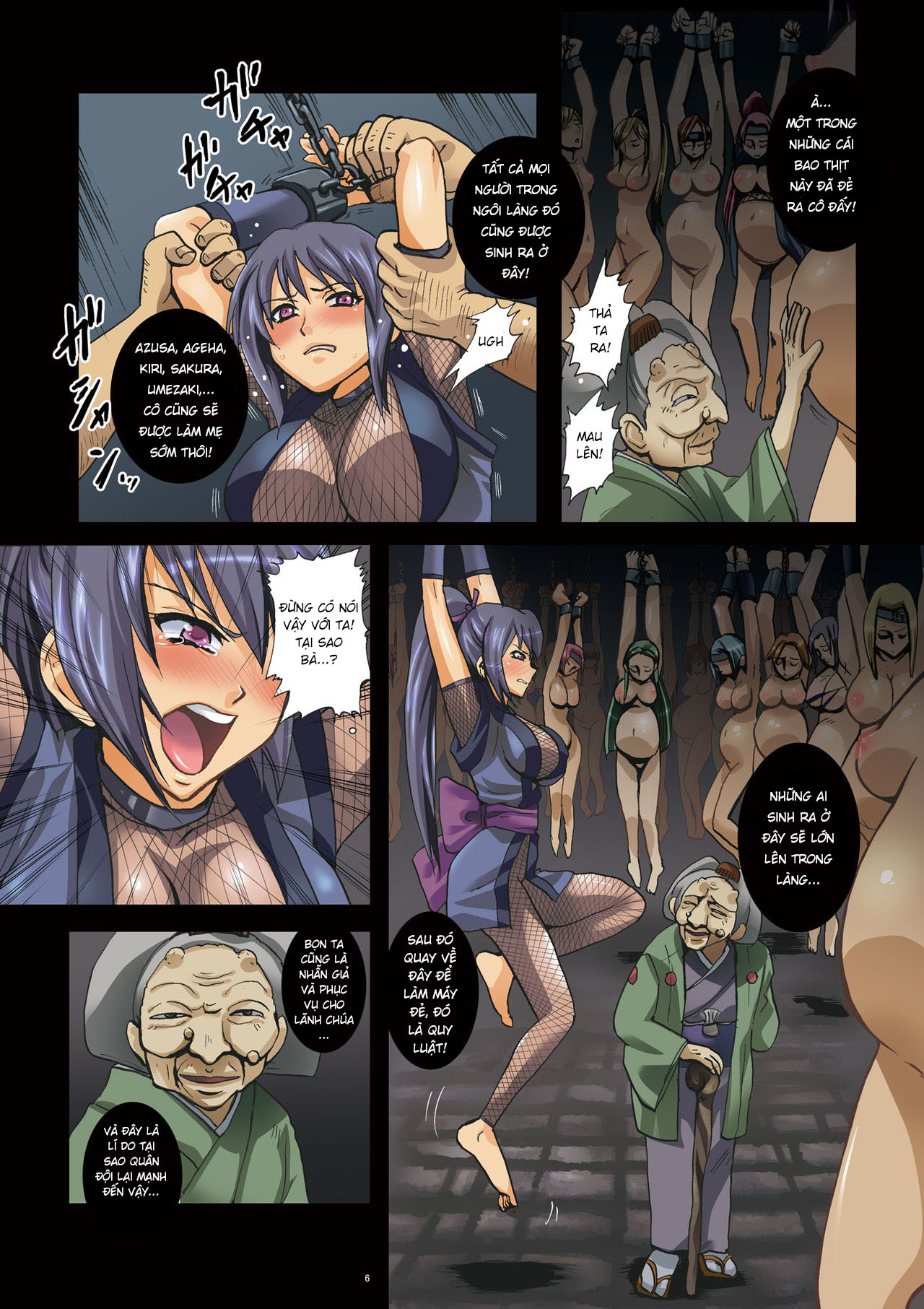 HentaiVN.net - Ảnh 6 - Ngôi làng đào tạo nhẫn giả [Onna NikuRin ~Kunoichi Kakuchou Haramase Sousaku Manga~] - Chap 1