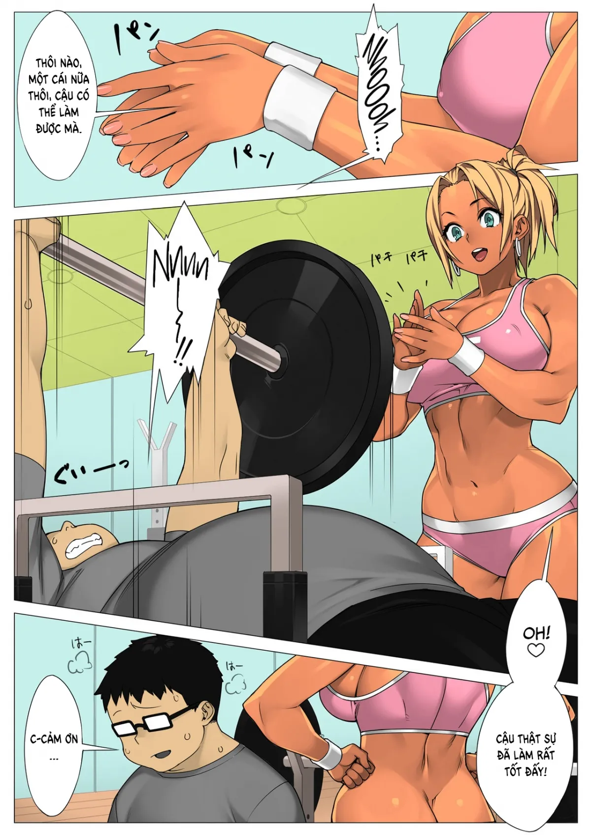HentaiVN.net - Ảnh 3 - Nhún nhảy ở phòng gym [TRAINING DAY] - Không che + Full màu