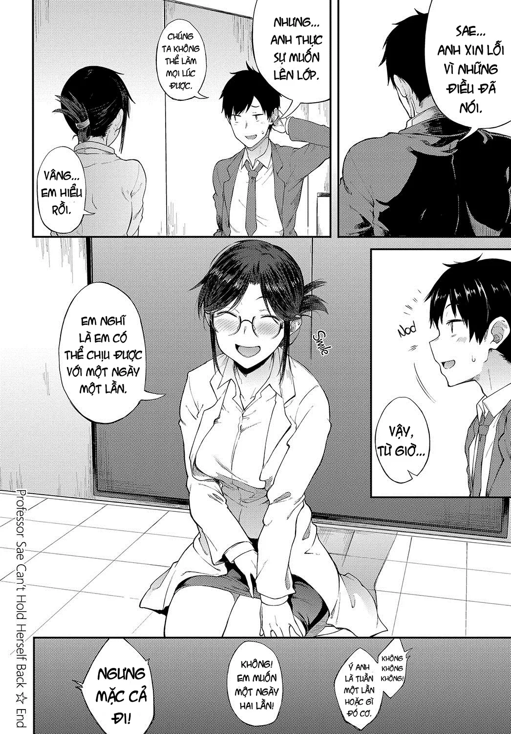 HentaiVN.net - Ảnh 21 - Sae-chan Sensei ha Gaman Dekinai [Professor Sae Can't Hold Herself Back] - Oneshot