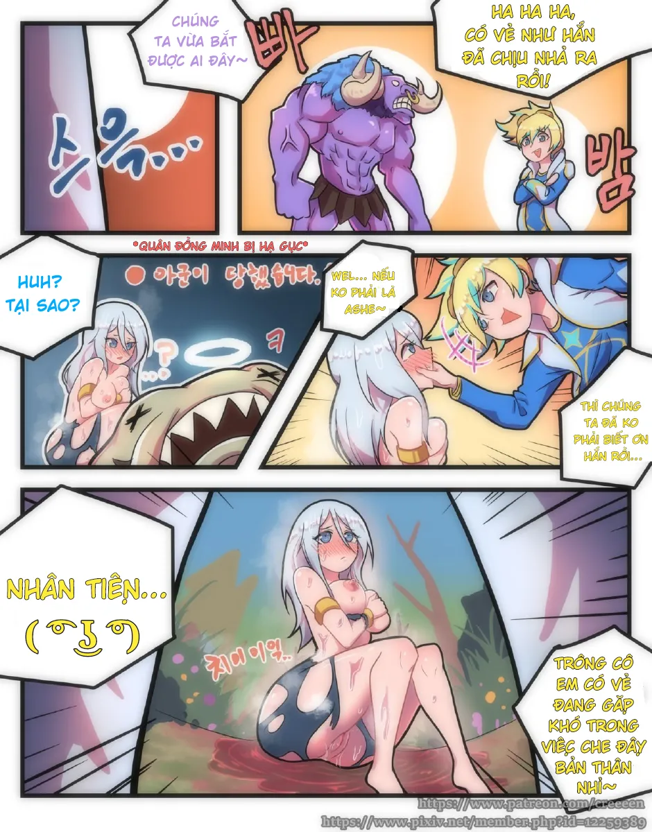 HentaiVN.net - Ảnh 4 - Quá Trình Sa Đọa Của Ashe (League of Legend) [Ashe Comic] - Một lốc :))