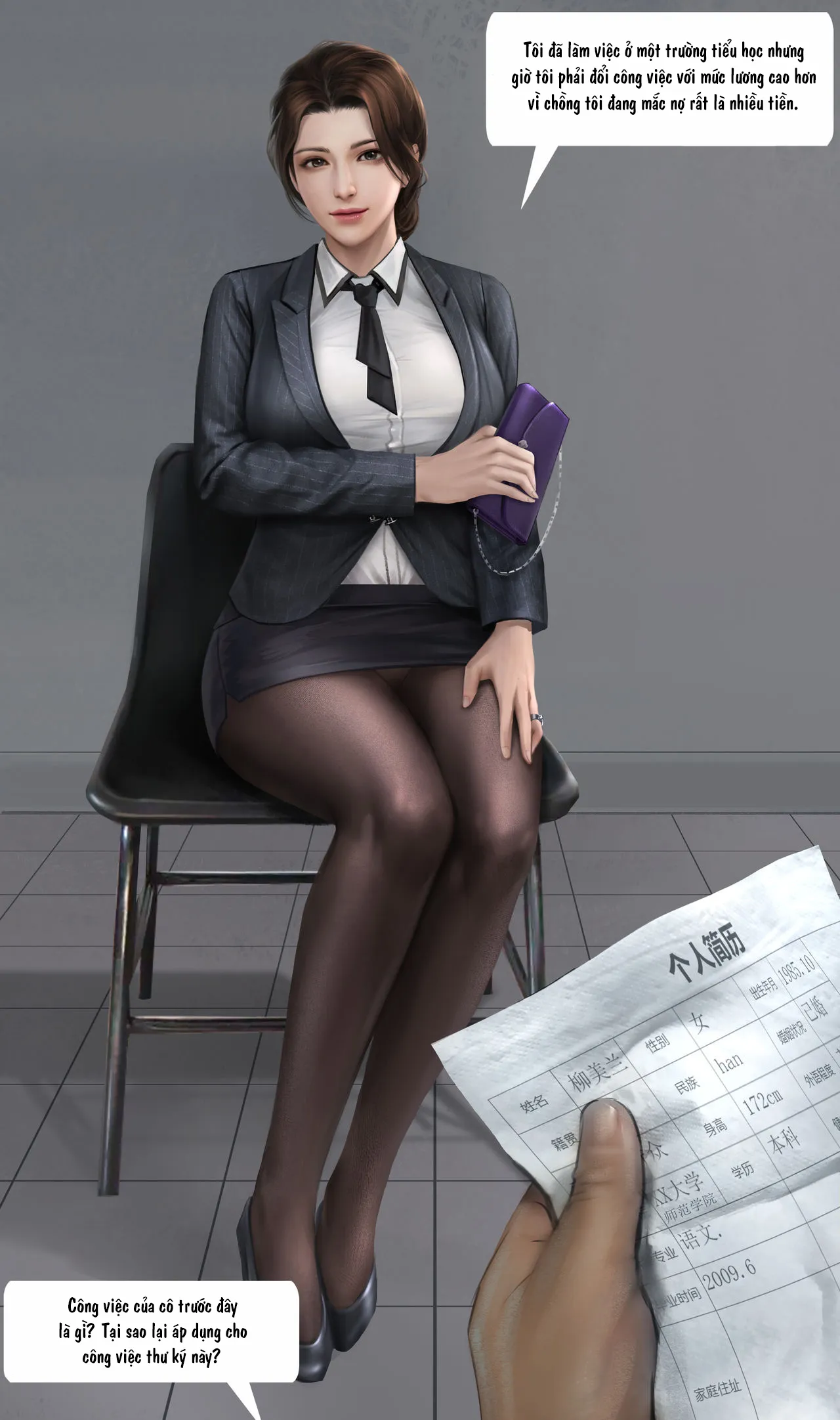 HentaiVN.net - Ảnh 3 - Liễu Mĩ Lan - Chương 1: Phỏng vấn.