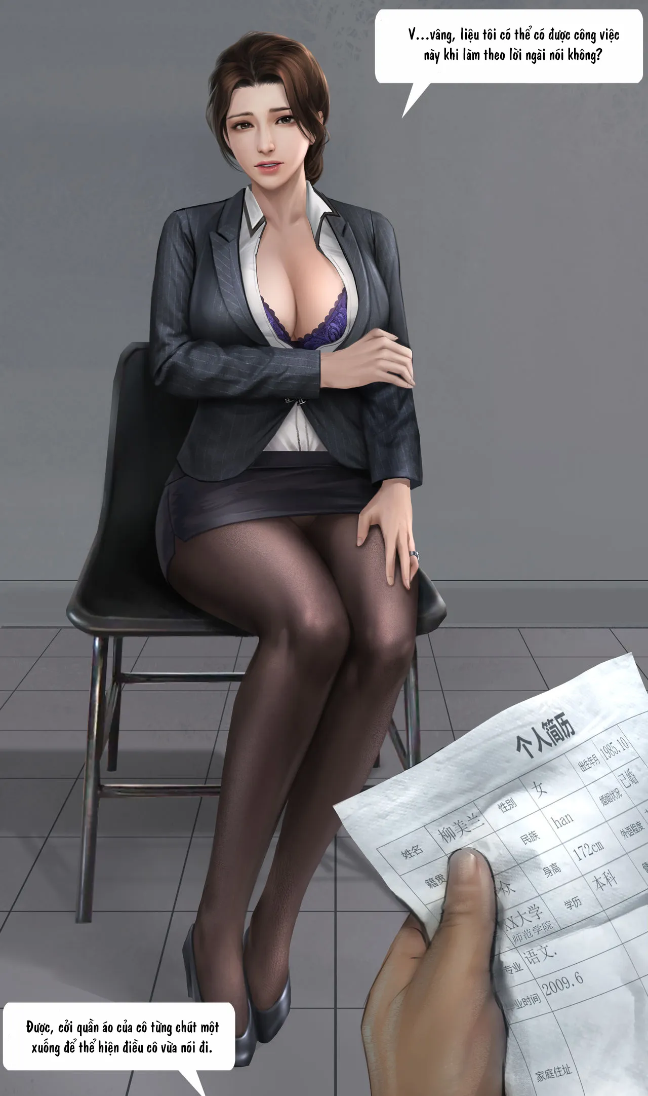 HentaiVN.net - Ảnh 5 - Liễu Mĩ Lan - Chương 1: Phỏng vấn.