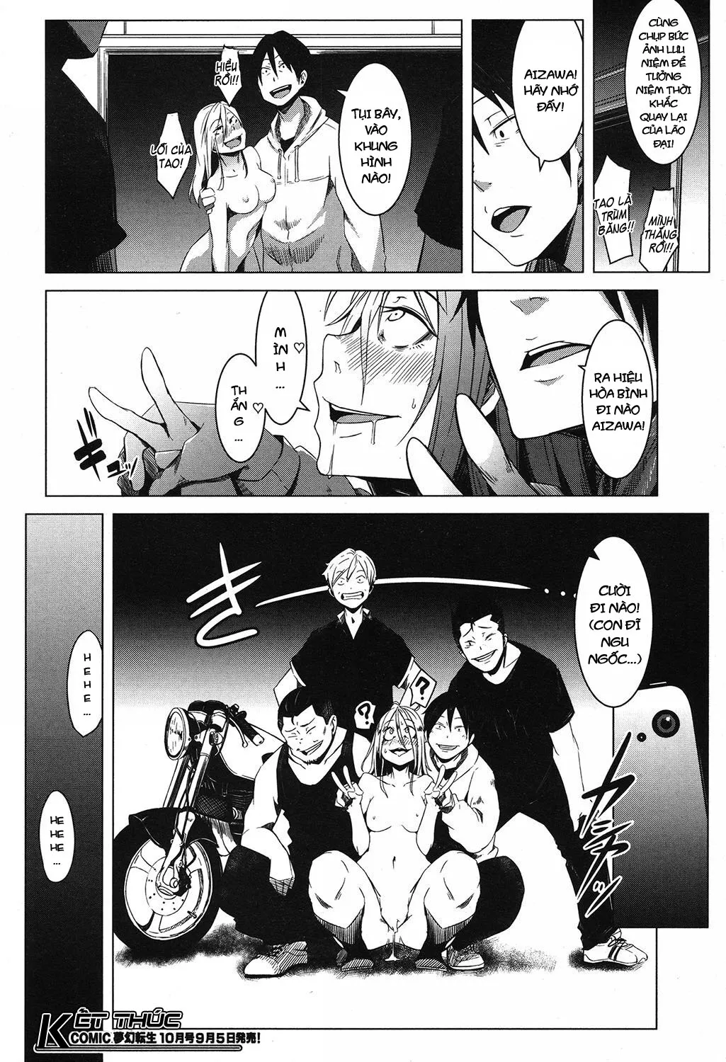 HentaiVN.net - Ảnh 35 - Thủ lĩnh chúng tôi là một người chuyển giới [Orera no Heddo wa Nyotaika Yannkii] - Oneshot
