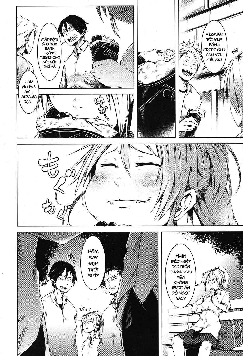 HentaiVN.net - Ảnh 5 - Thủ lĩnh chúng tôi là một người chuyển giới [Orera no Heddo wa Nyotaika Yannkii] - Oneshot