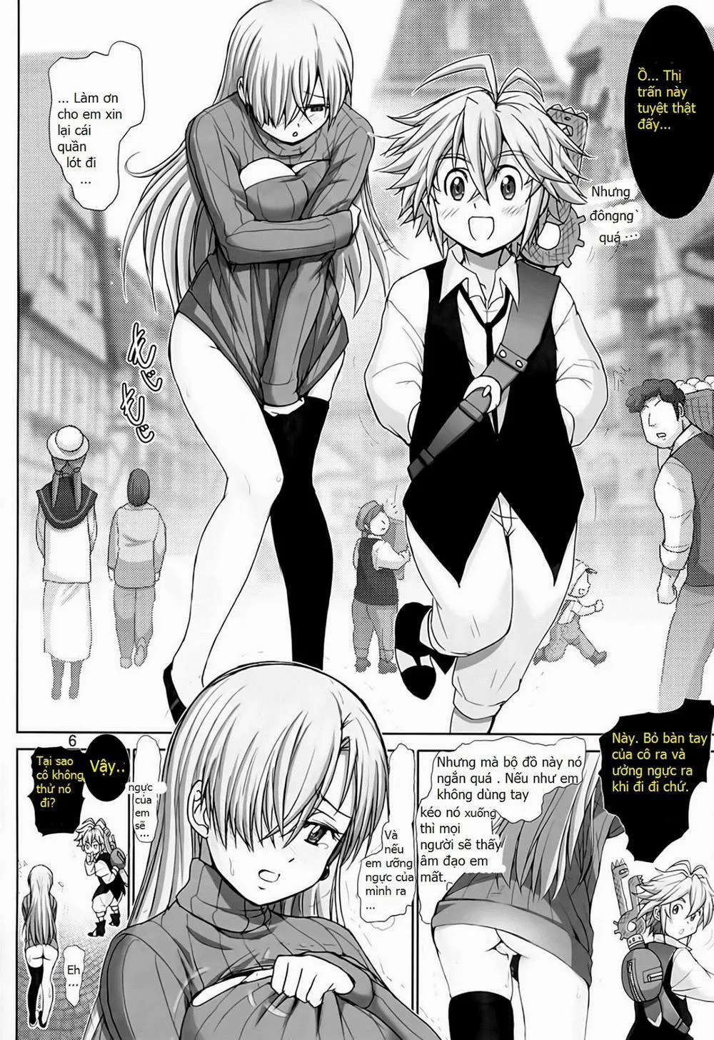HentaiVN.net - Ảnh 5 - Elizabeth Ni Rei No Sweater Kisete Mita (Nanatsu no Taizai) - Chương One shot