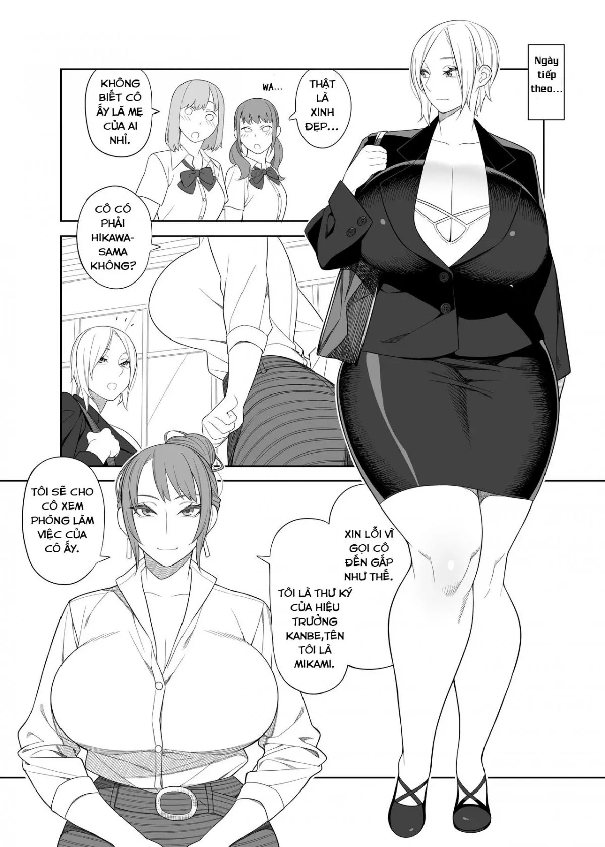 HentaiVN.net - Ảnh 10 - Bakunyuu Mama wa Gakuenchou no Onna 2 - Oneshot
