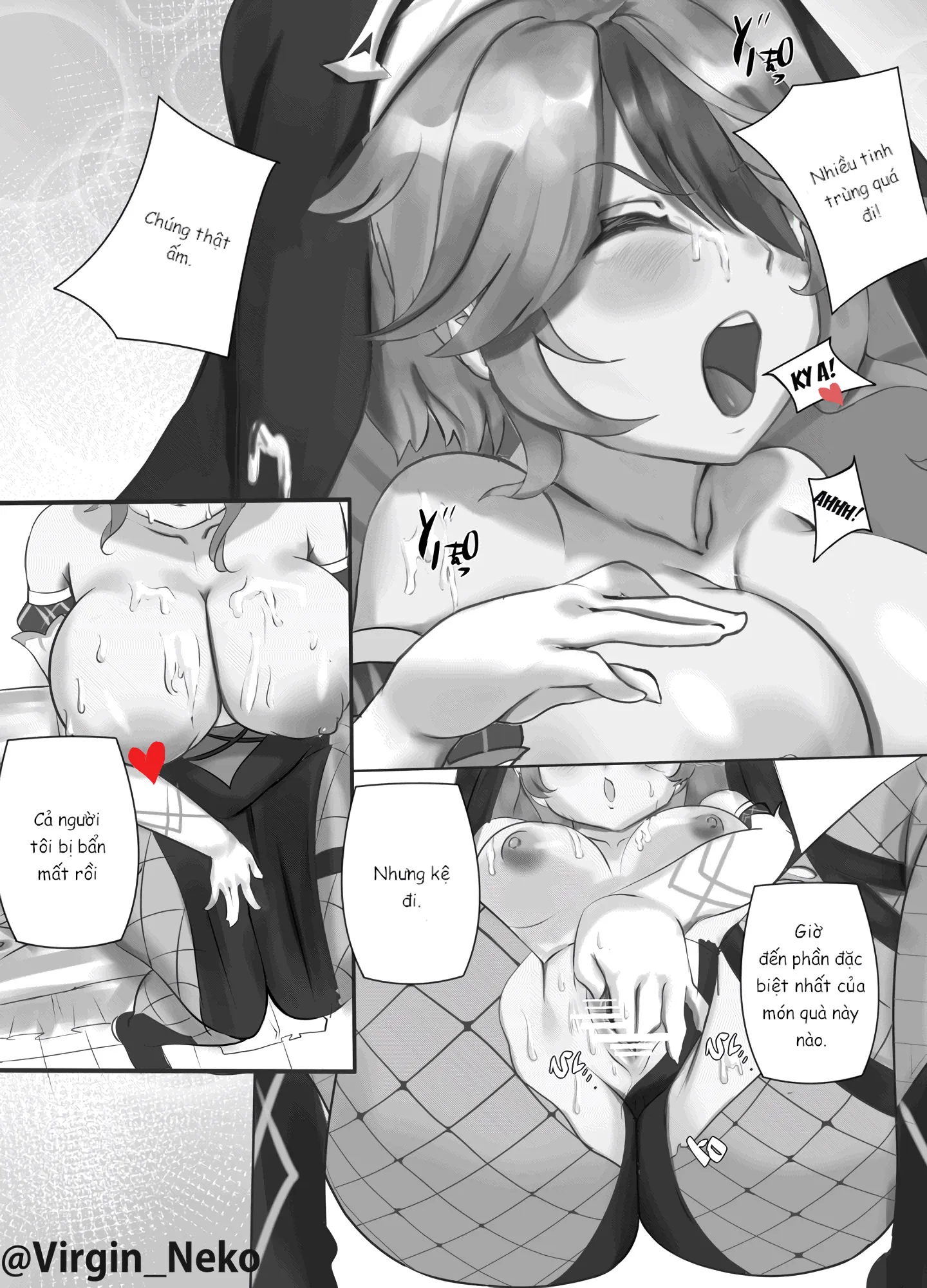 HentaiVN.net - Ảnh 4 - Món quà sinh nhật của Rosaria (Genshin Impact) [Rosaria's birthday gift] - Oneshot