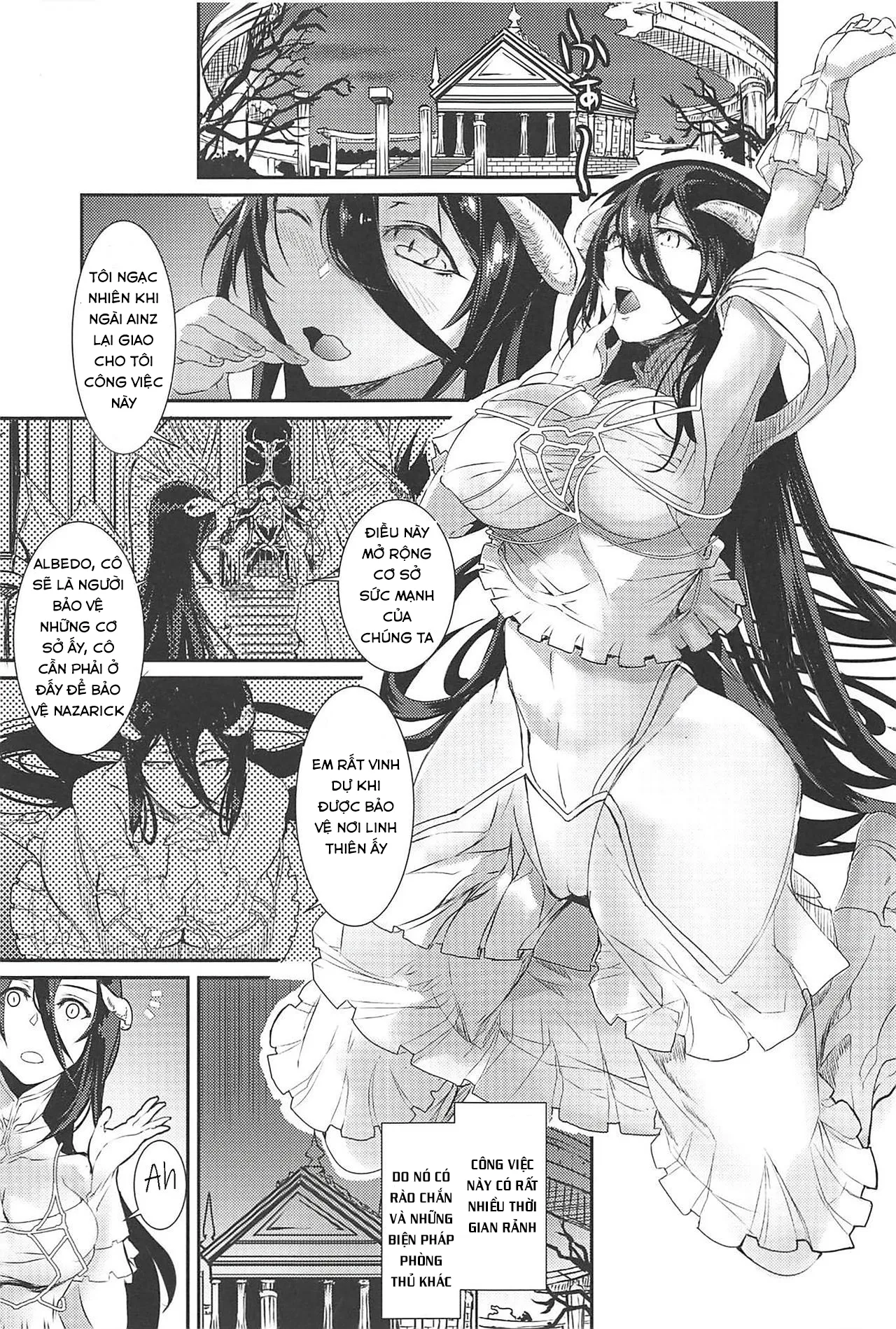 HentaiVN.net - Ảnh 3 - Albedo’s Frustration [Albedo Yokkyuu Fuman] - Oneshot