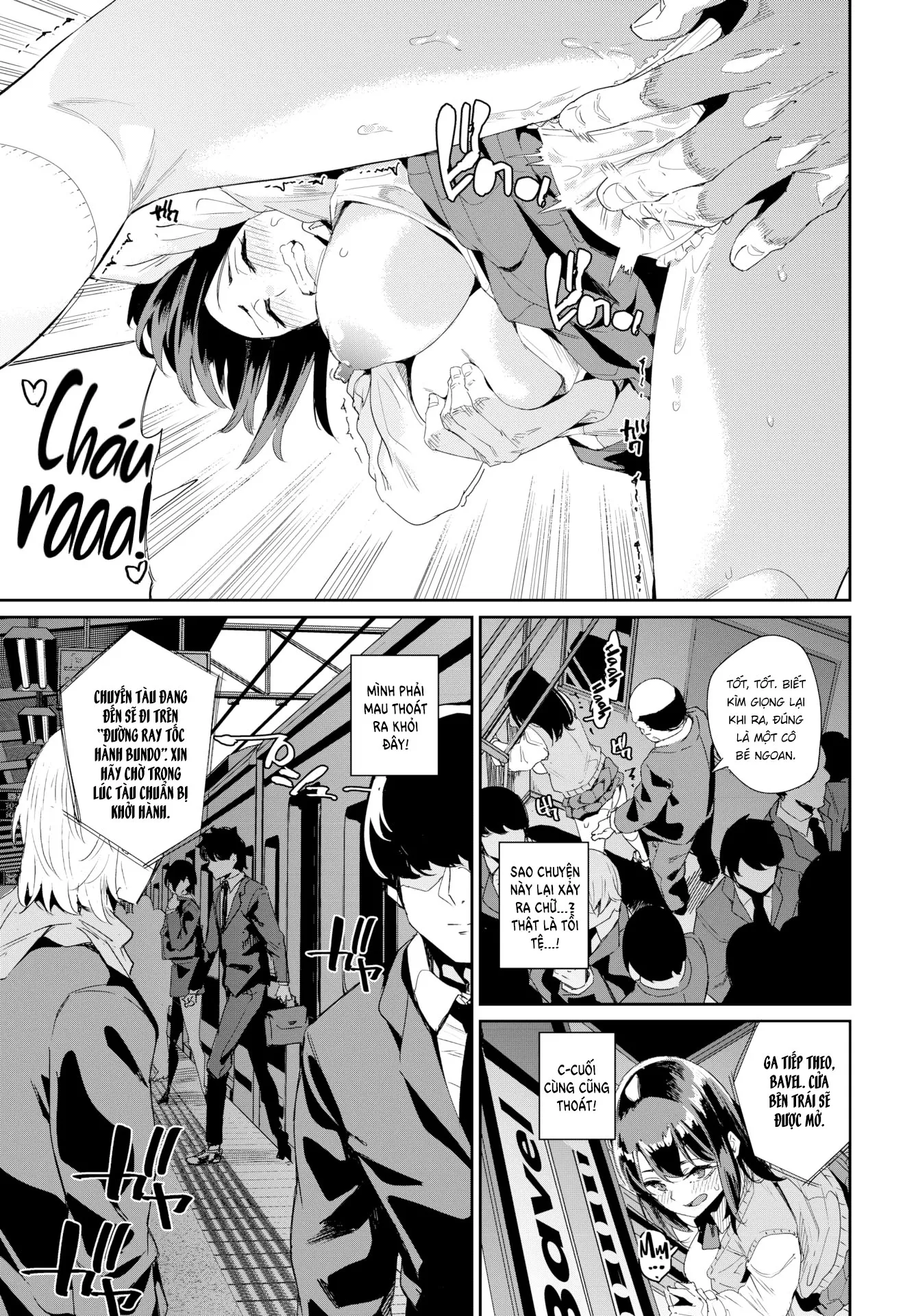 HentaiVN.net - Ảnh 9 - Chuyến tàu tốc hành [Hand of Salvation] - Oneshot [Không che]