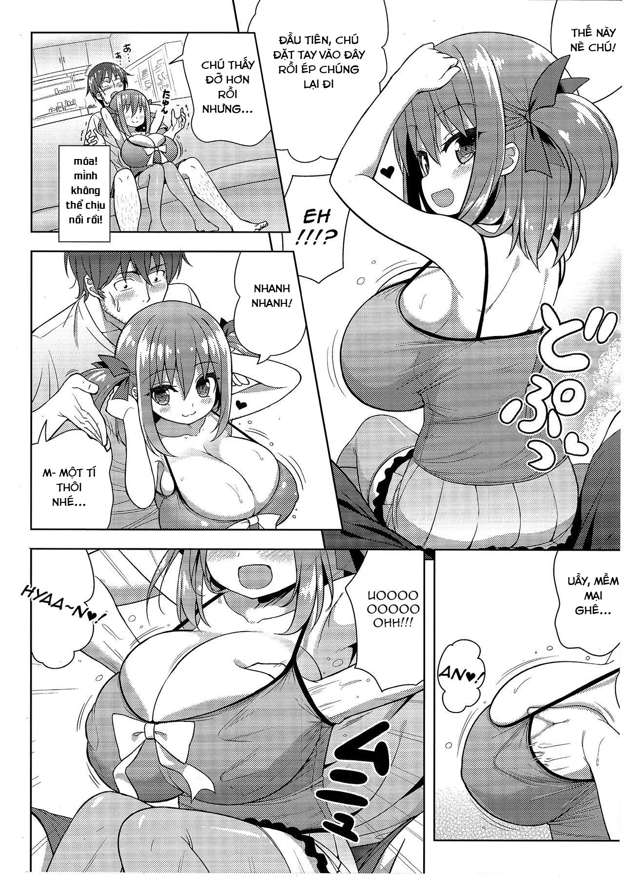 HentaiVN.net - Ảnh 8 - Cháu gái tốt bụng [Genki ga Nai nara Shite Ageru] - Oneshot