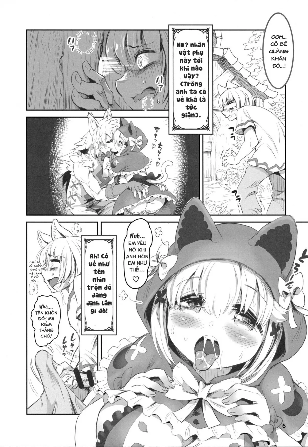 HentaiVN.net - Ảnh 6 - Cô bé quàng khăn đỏ [Kemomimi Douwashuu -Akazukin-chan- , けもみみ童話集-赤ずきんちゃん-] - Oneshot [Ngọt]