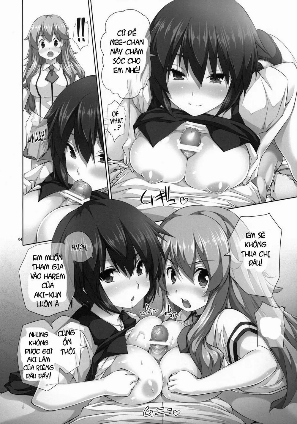 HentaiVN.net - Ảnh 3 - Chichi to Bust to Oppaichuu 2 (Baka To Test To Shoukanjuu) - Oneshot