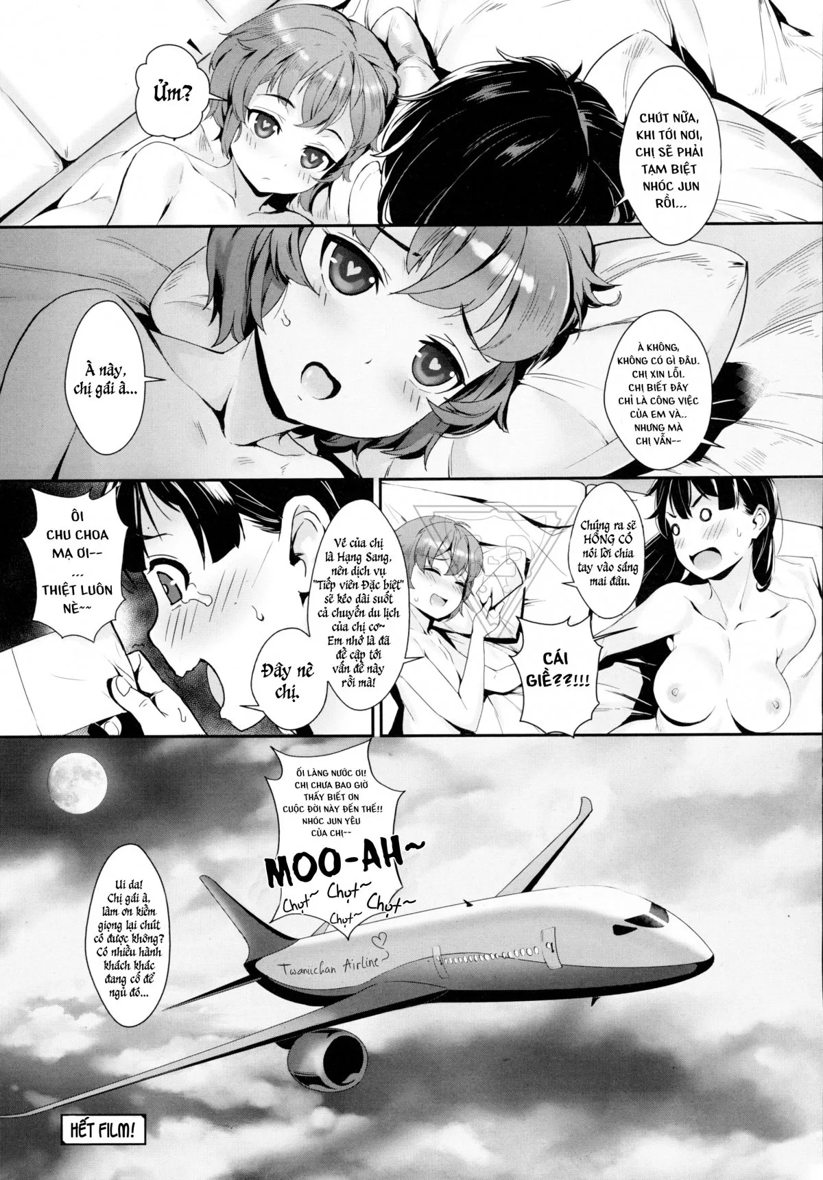 HentaiVN.net - Ảnh 24 - Chuyến bay ĐÊM YÊU THƯƠNG [Midnight Love Flight] - Oneshot
