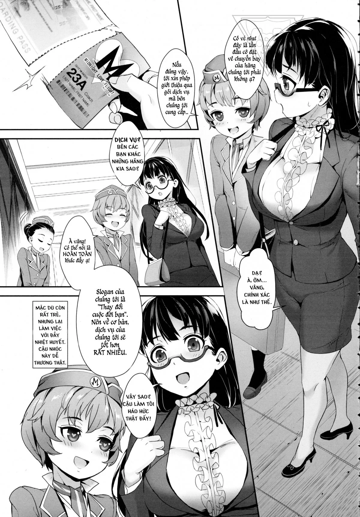HentaiVN.net - Ảnh 5 - Chuyến bay ĐÊM YÊU THƯƠNG [Midnight Love Flight] - Oneshot