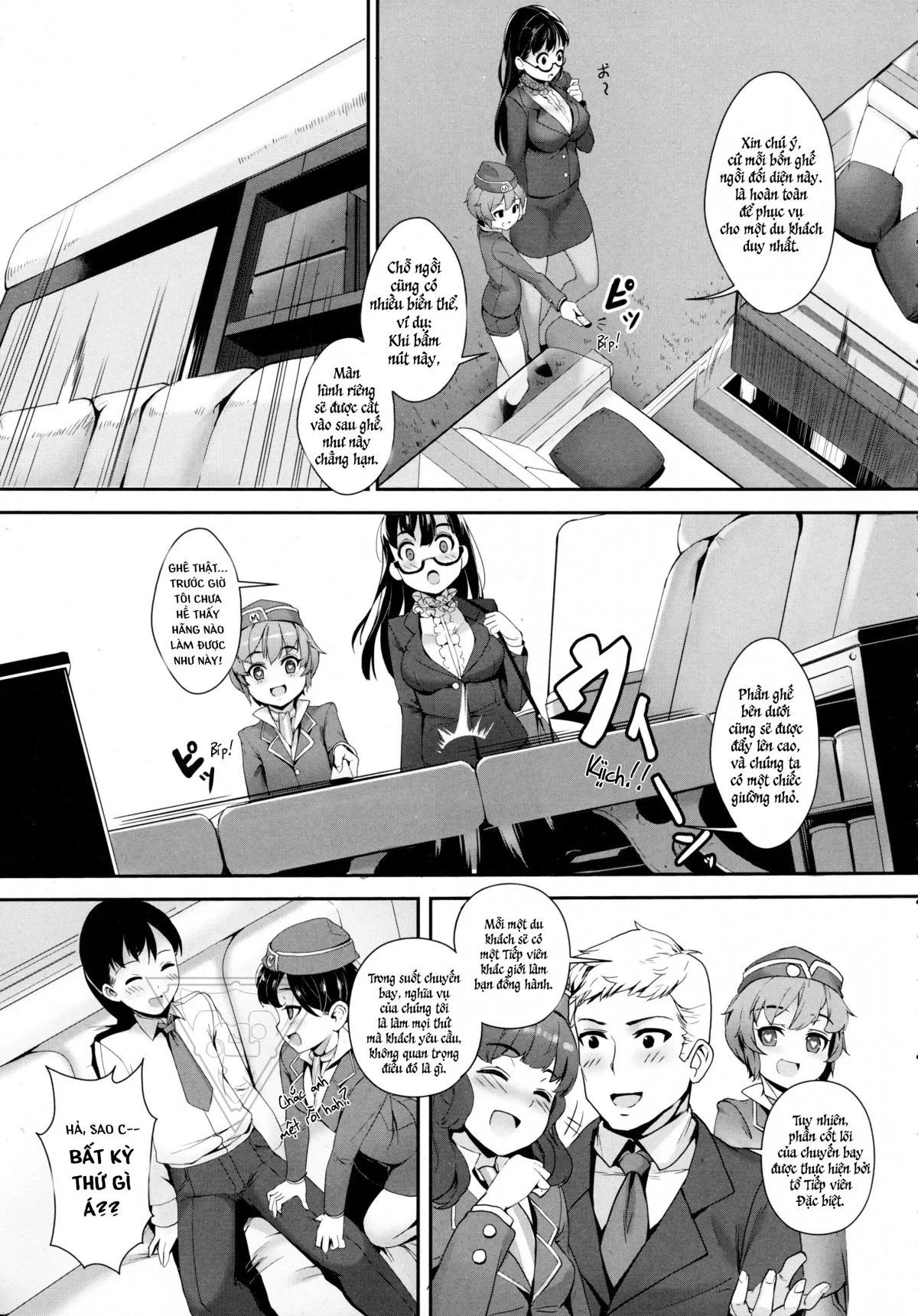 HentaiVN.net - Ảnh 7 - Chuyến bay ĐÊM YÊU THƯƠNG [Midnight Love Flight] - Oneshot