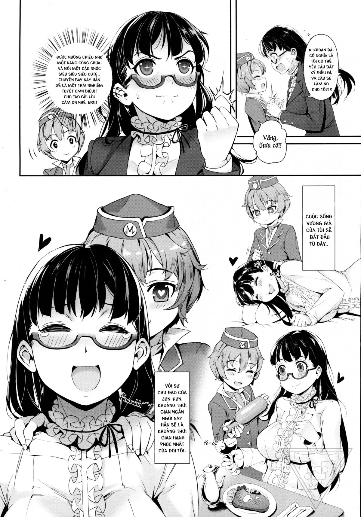 HentaiVN.net - Ảnh 8 - Chuyến bay ĐÊM YÊU THƯƠNG [Midnight Love Flight] - Oneshot