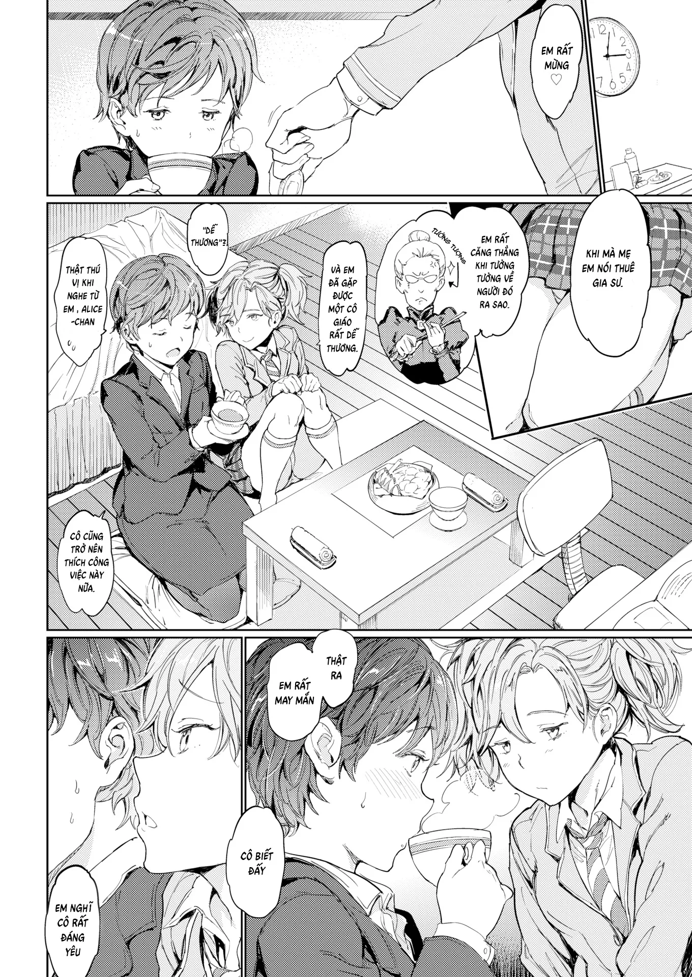 HentaiVN.net - Ảnh 5 - Gia Sư Tại Nhà ~Lesson 4 [home tutor] - Chap 1