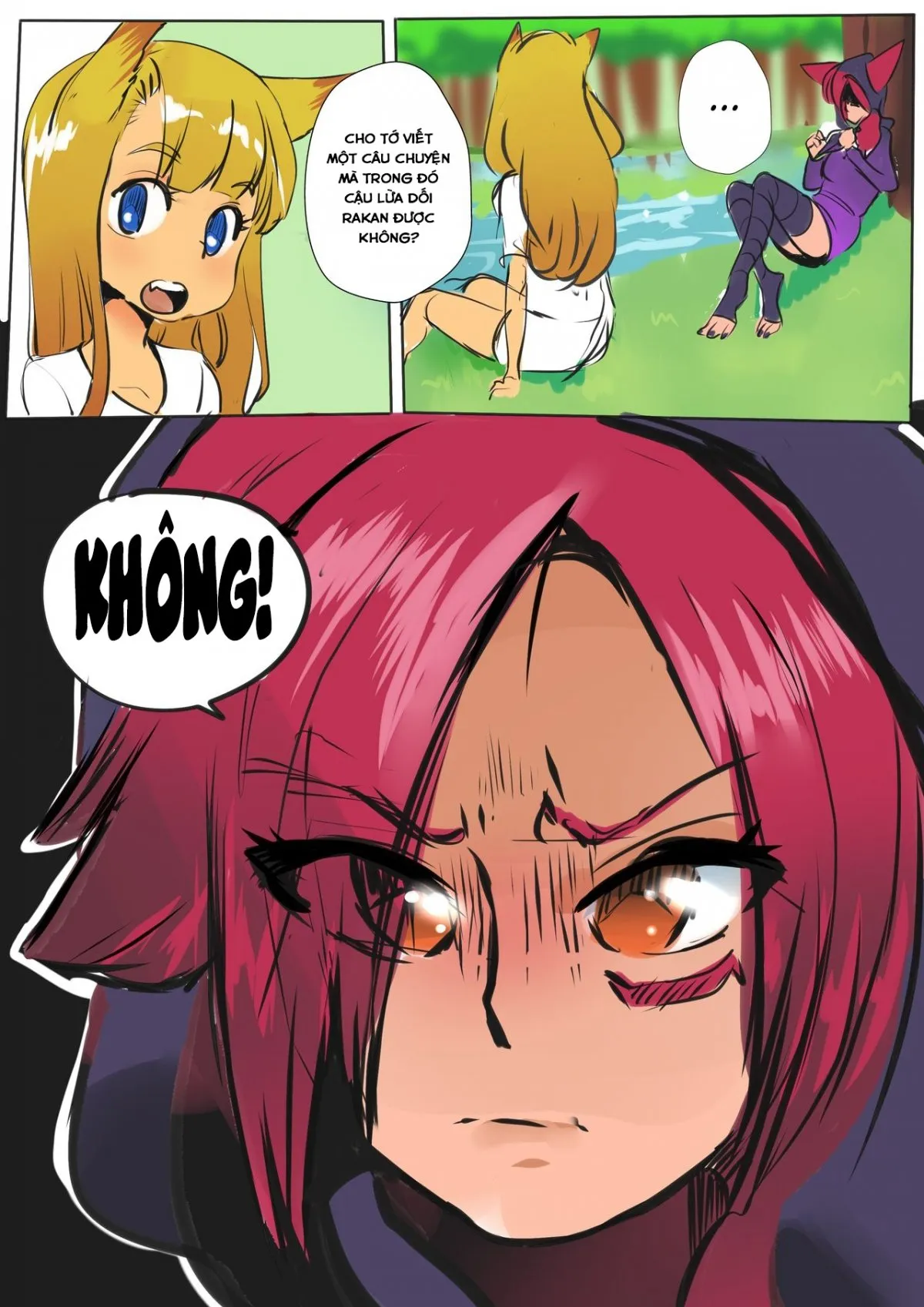HentaiVN.net - Ảnh 4 - Những Mỹ Nhân Trên Đấu Trường Công Lý! - 4 - Xayah và Rakan Làm Em Bé!