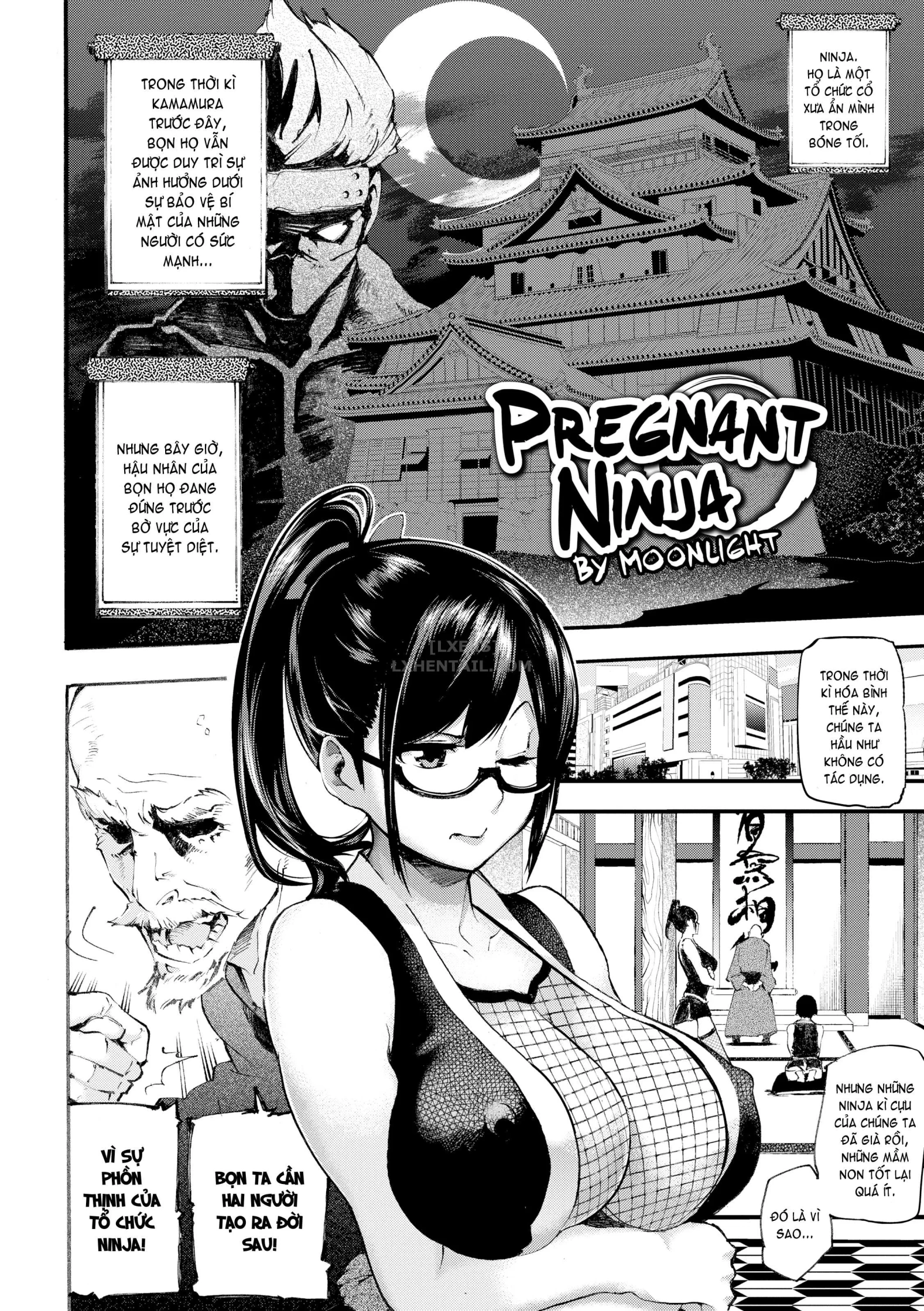 HentaiVN.net - Ảnh 3 - Melty Lover - Chap 12 - Pregnant Ninja by Moonlight