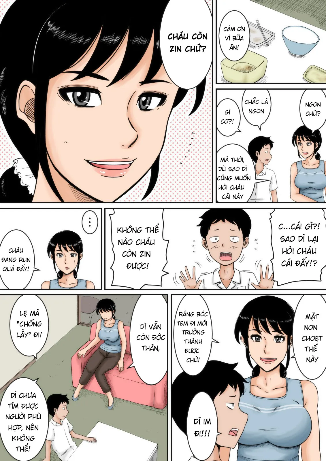 HentaiVN.net - Ảnh 4 - Dì và tôi [Aunt and Me; Boku to Oba] - Oneshot