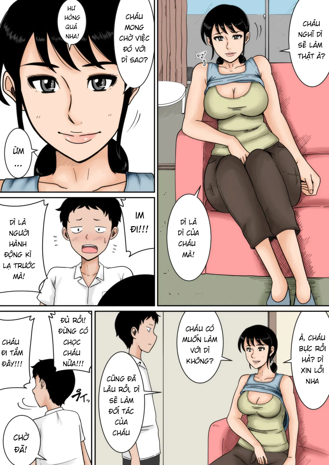 HentaiVN.net - Ảnh 6 - Dì và tôi [Aunt and Me; Boku to Oba] - Oneshot