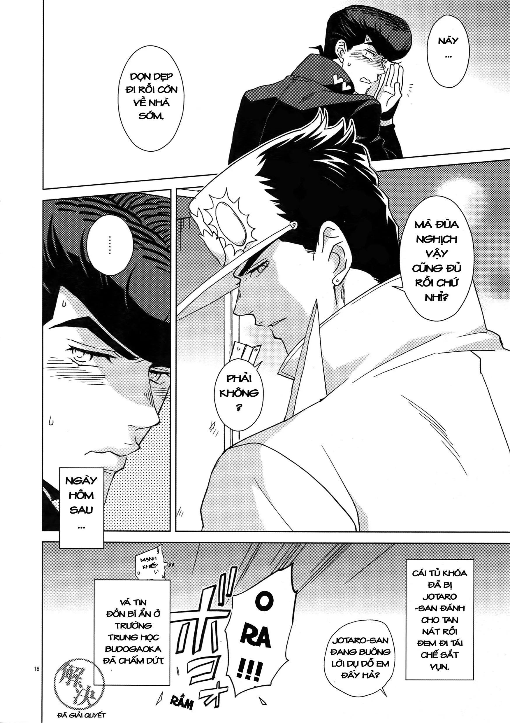 HentaiVN.net - Ảnh 16 - TRSK LOG (JoJo's bizarre adventure) - Chap 10: Locker-nai yori Ai o Komete
