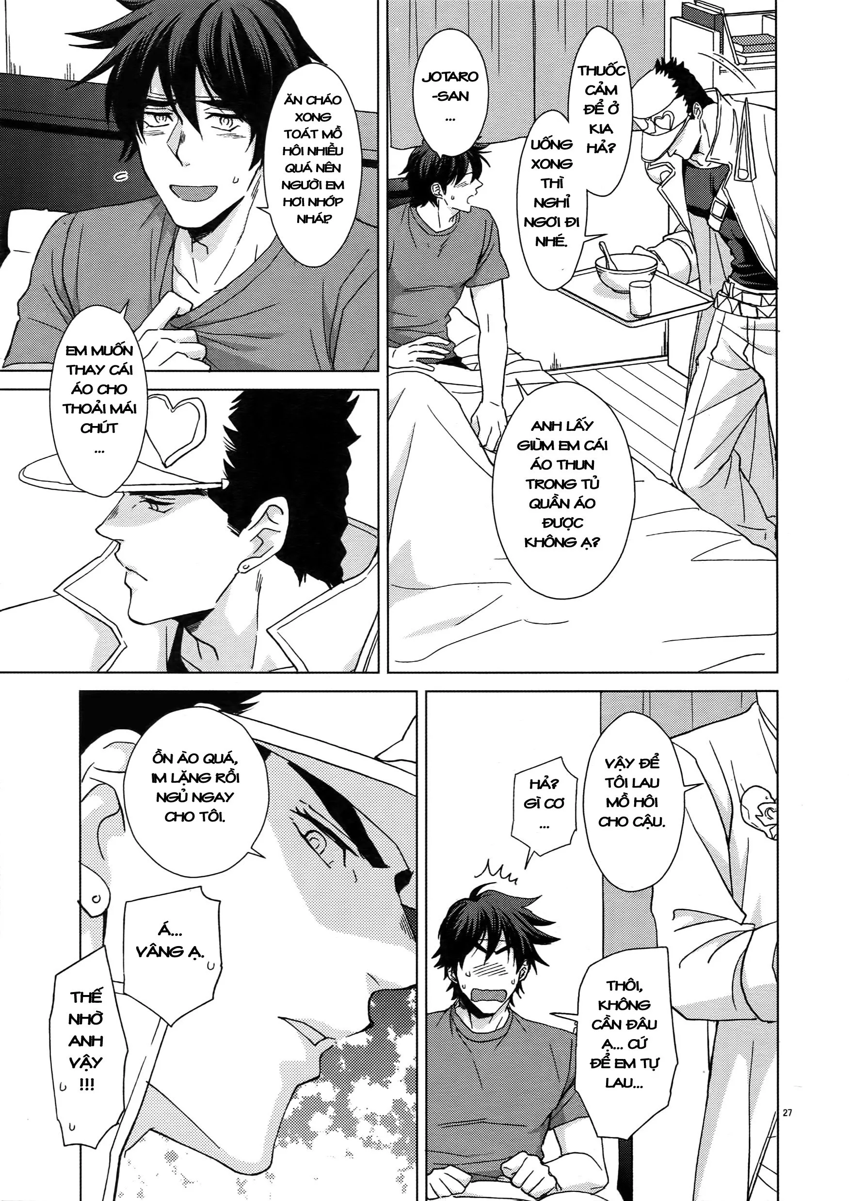 HentaiVN.net - Ảnh 25 - TRSK LOG (JoJo's bizarre adventure) - Chap 10: Locker-nai yori Ai o Komete