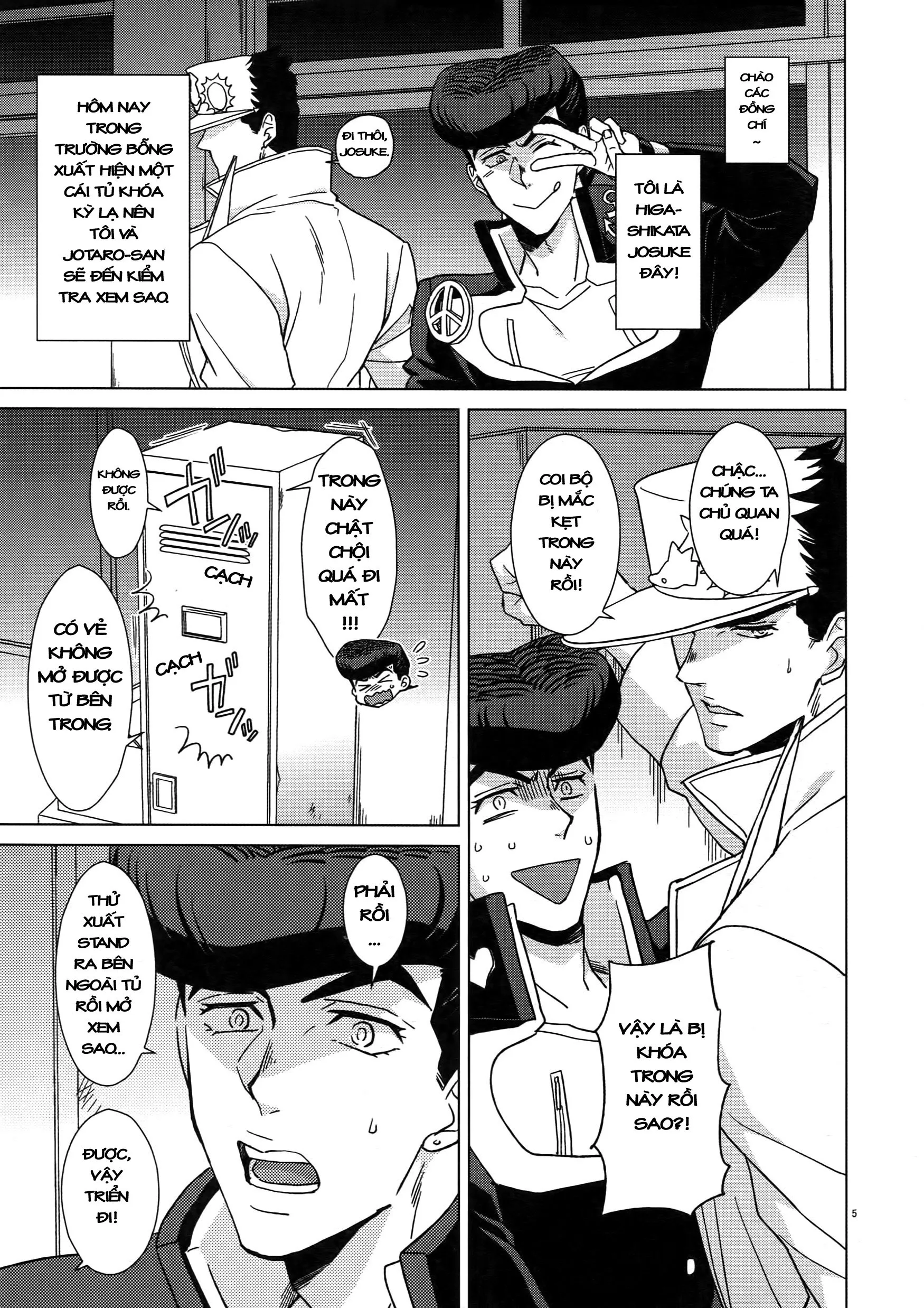 HentaiVN.net - Ảnh 3 - TRSK LOG (JoJo's bizarre adventure) - Chap 10: Locker-nai yori Ai o Komete