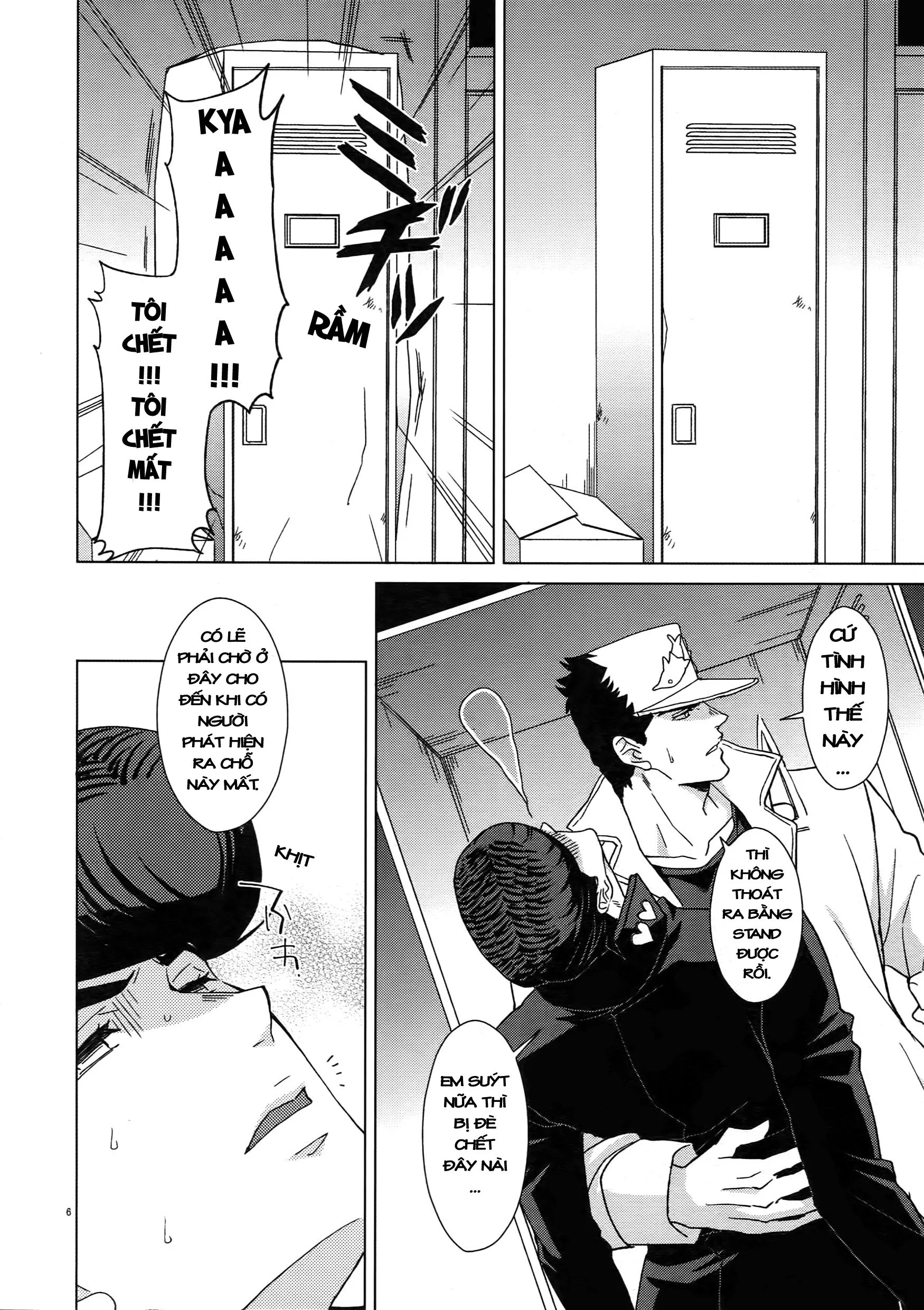 HentaiVN.net - Ảnh 4 - TRSK LOG (JoJo's bizarre adventure) - Chap 10: Locker-nai yori Ai o Komete