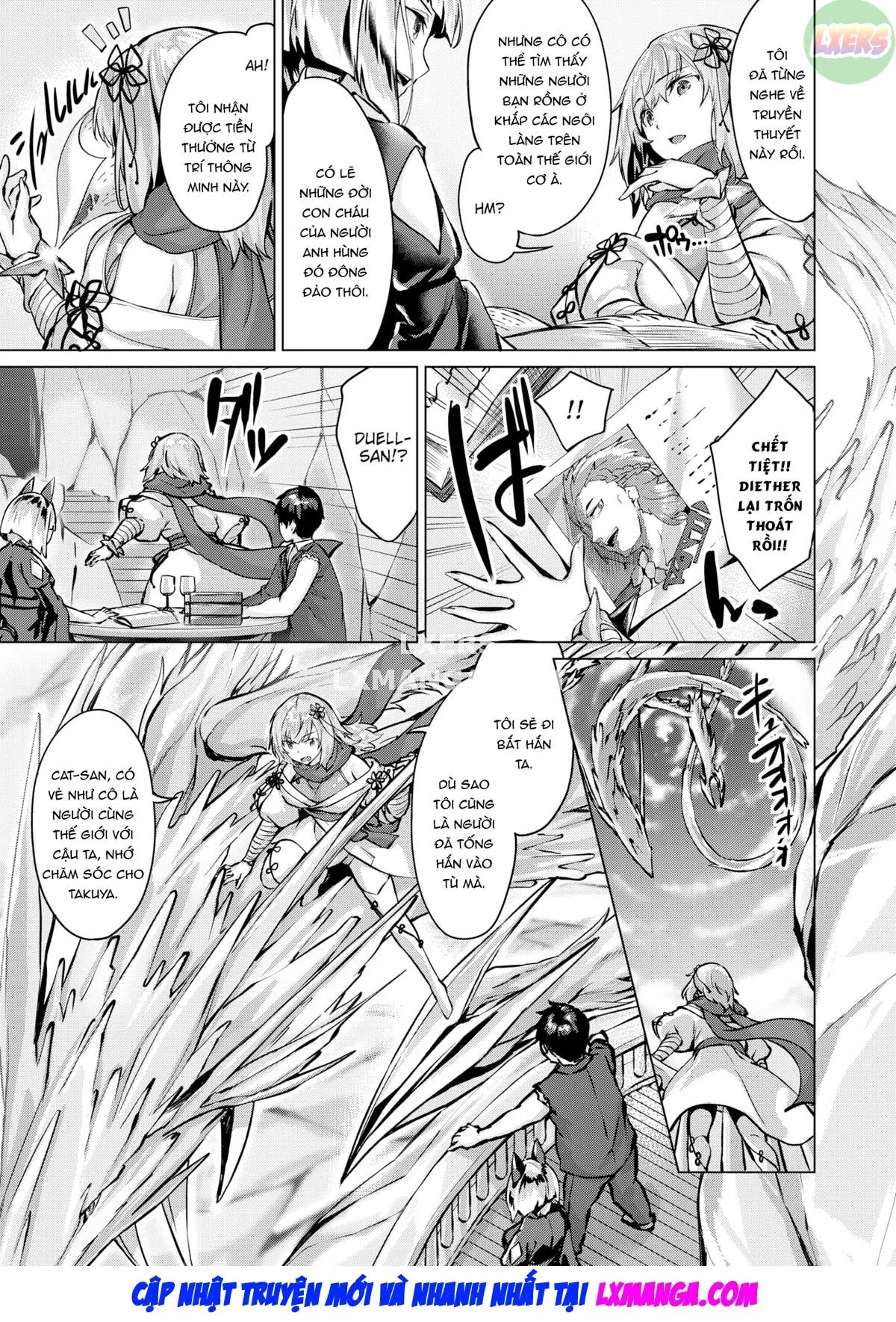 HentaiVN.net - Ảnh 11 - Drache Freund ~Bạn đồng hành của rồng~ - Chap 3 | Cat-Eared Whip-Wielder