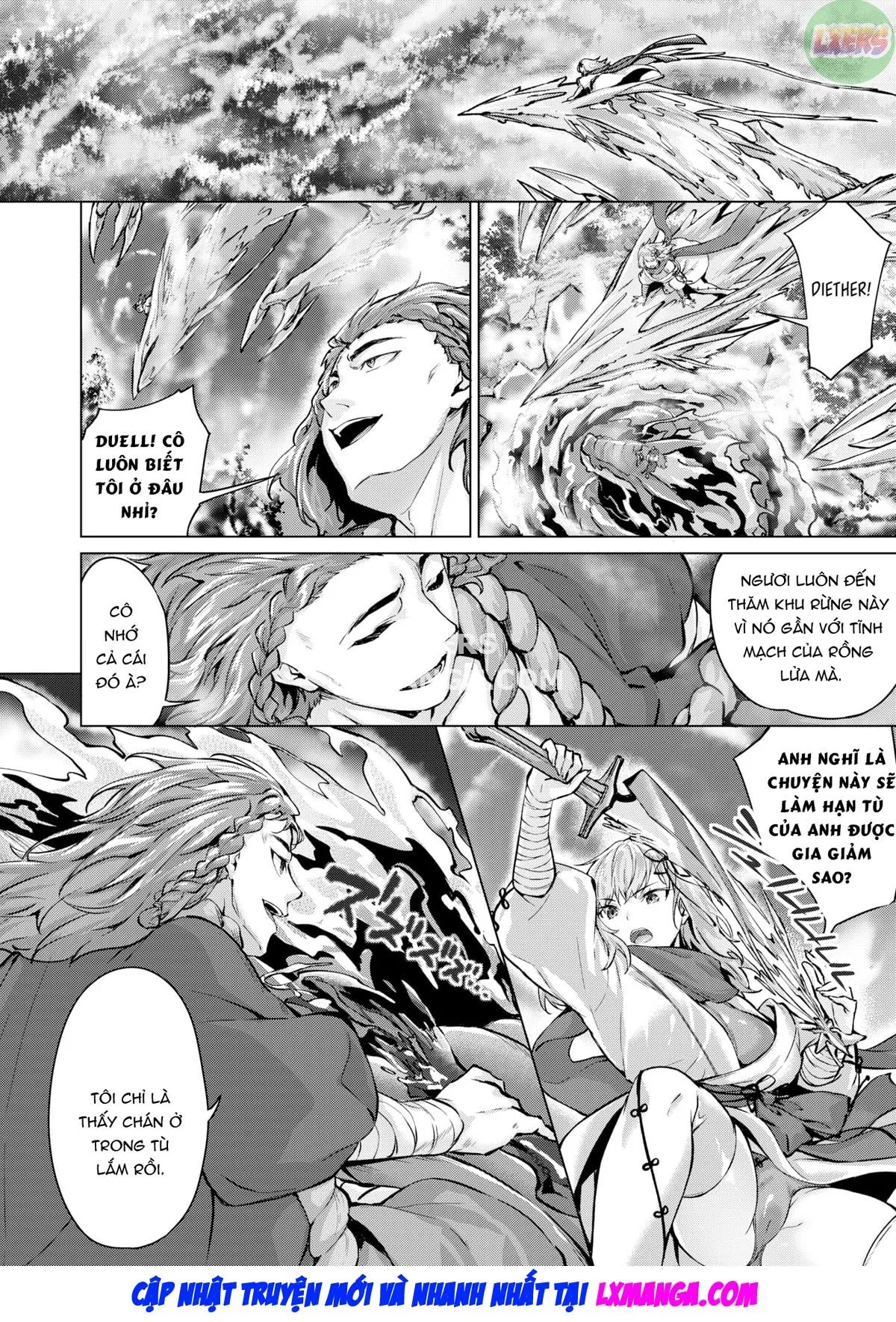 HentaiVN.net - Ảnh 28 - Drache Freund ~Bạn đồng hành của rồng~ - Chap 3 | Cat-Eared Whip-Wielder