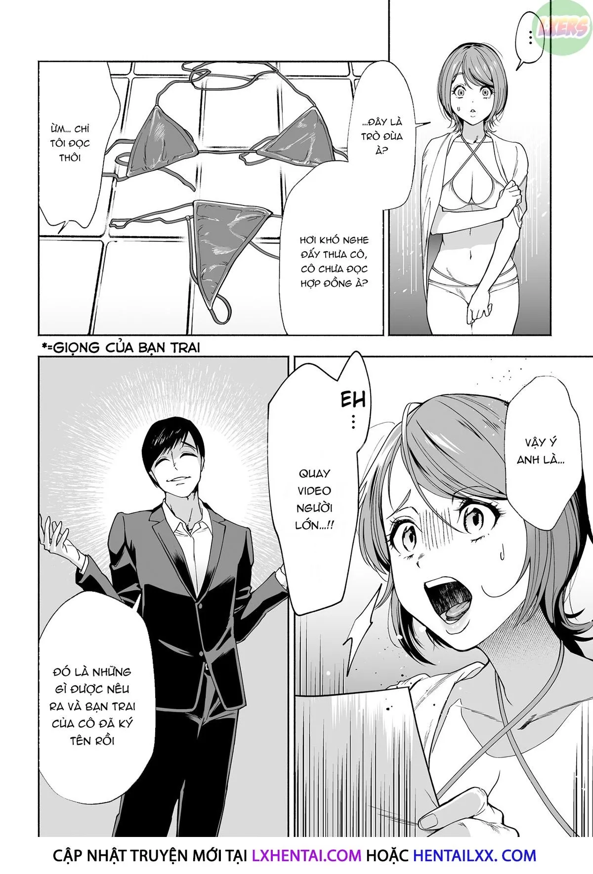 HentaiVN.net - Ảnh 14 - JD Kanojo NTR AV Kyousei Shutsuen - Oneshot - Có che
