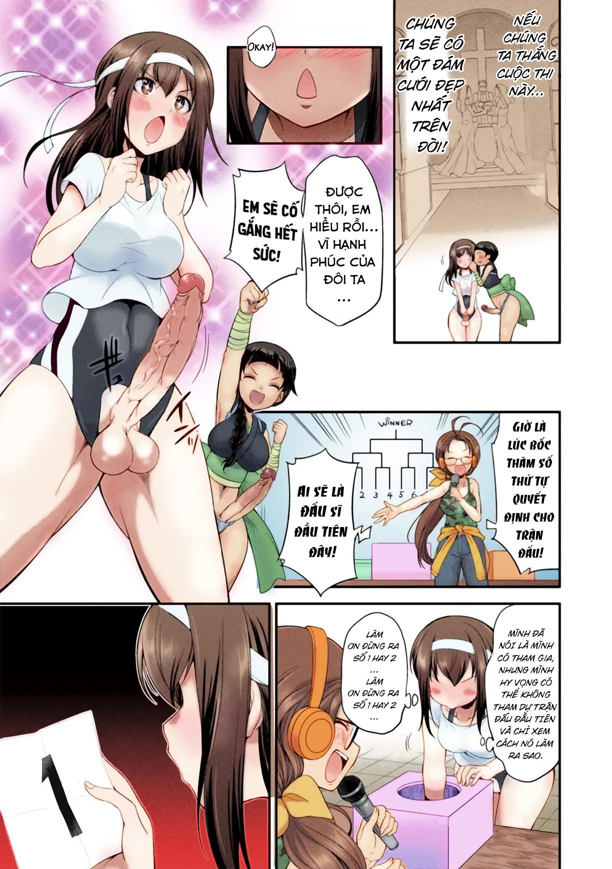 HentaiVN.net - Ảnh 22 - Đại chiến Futa~Nữ hoàng dương vật [Futanarijima ~The Queen of Penis~] - Chap 1