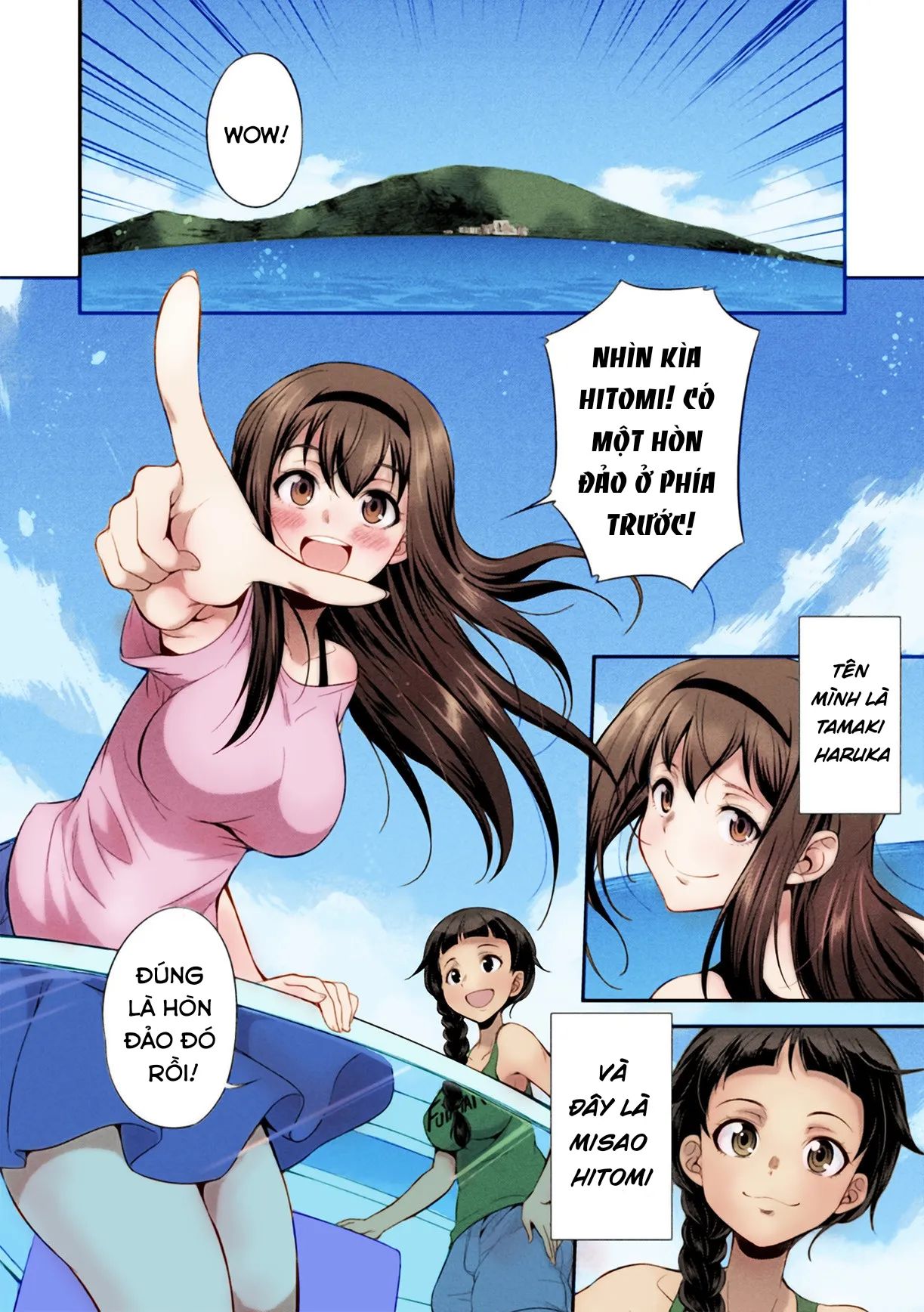 HentaiVN.net - Ảnh 5 - Đại chiến Futa~Nữ hoàng dương vật [Futanarijima ~The Queen of Penis~] - Chap 1