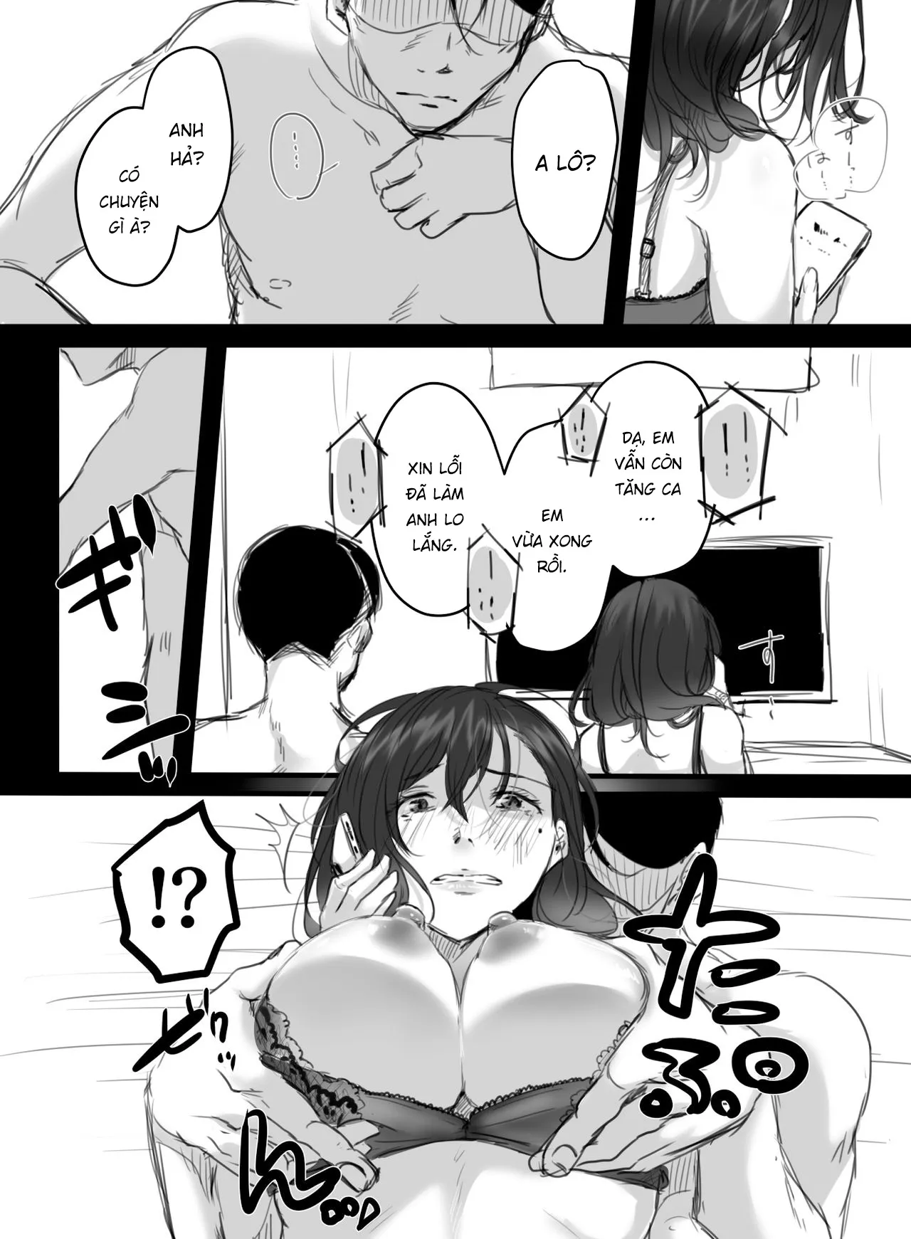 HentaiVN.net - Ảnh 18 - 15 phút tăng ca [15-Fun No Zangyou; RE: 15-Fun No Zangyou] - Chương 2.1: Chương của người quản lí