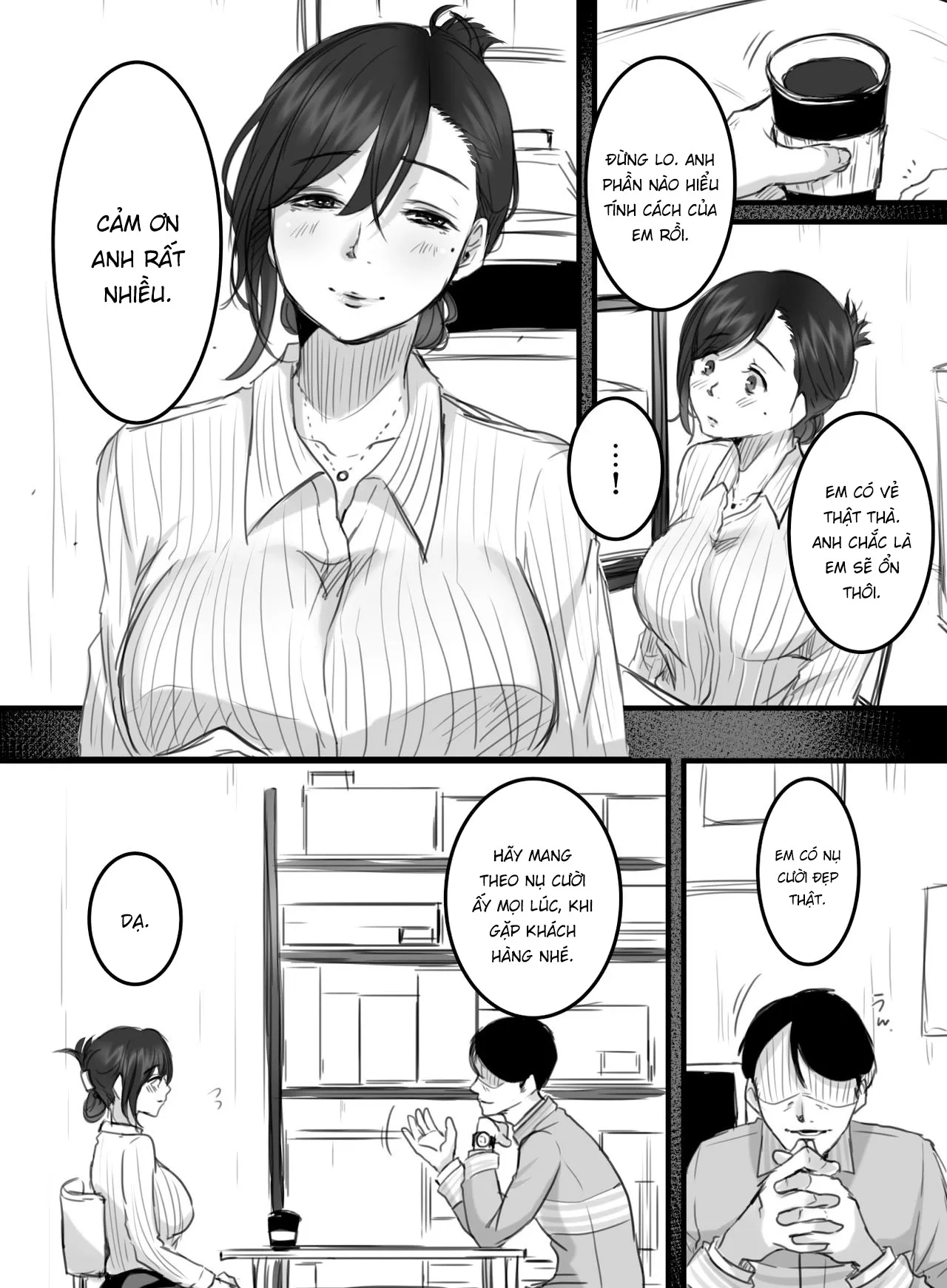 HentaiVN.net - Ảnh 9 - 15 phút tăng ca [15-Fun No Zangyou; RE: 15-Fun No Zangyou] - Chương 2.1: Chương của người quản lí